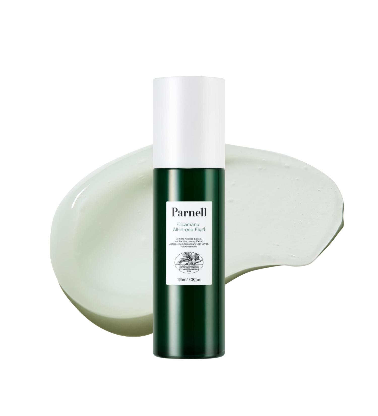 Parnell Cicamanu All-in-1 Fluid for Men - 3-in-1 Moisturizer for Oily Acne-Prone Skin with Centella Asiatica & Hyaluronic Acid | Fragrance & Alcohol-Free 3.38 fl. oz Cruelty-Free - Buy Online on GoSupps.com