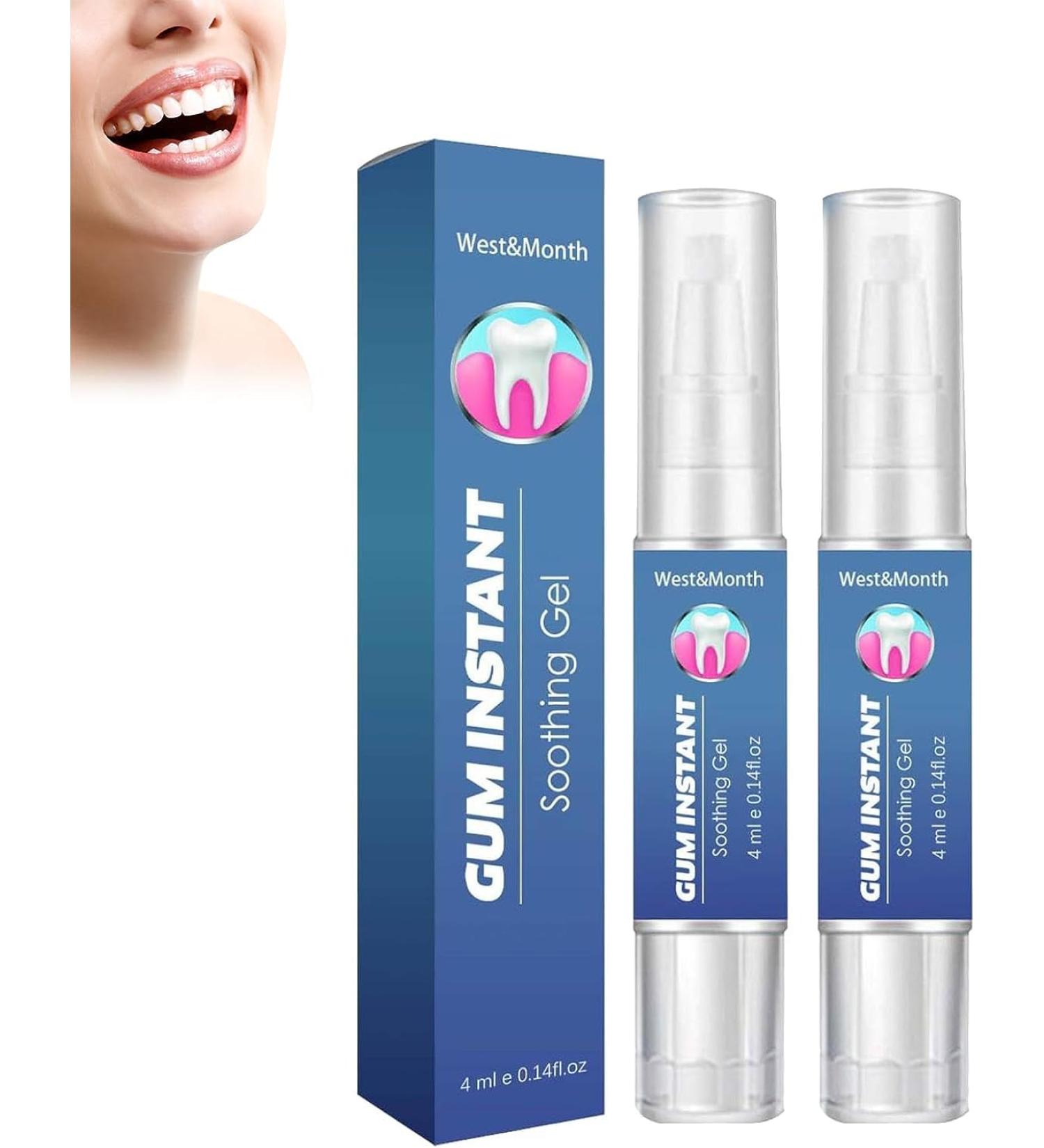 Attdx Rubber Immediate Treatment Gel & Tooth Whitening Pins - Fast Relief & Whitening Solution (2PCs) - Buy Online on GoSupps.com