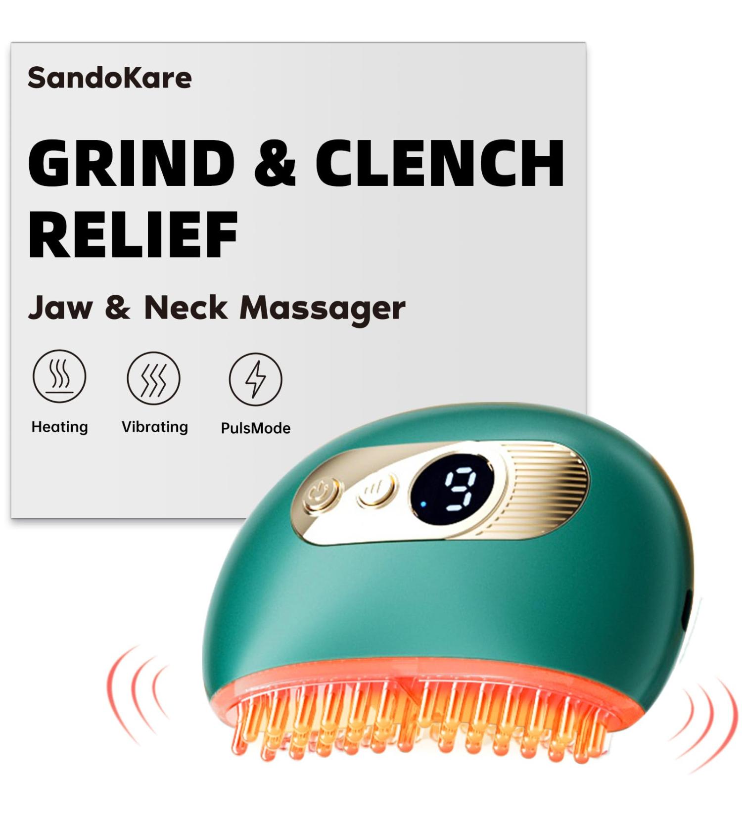 Teeth Grinding Relief Massager - PulsMode Vibration & Heating for TMJ Pain Muscle Relaxation & Stress Relief | Compatible with Mouth Guards - Buy Online on GoSupps.com