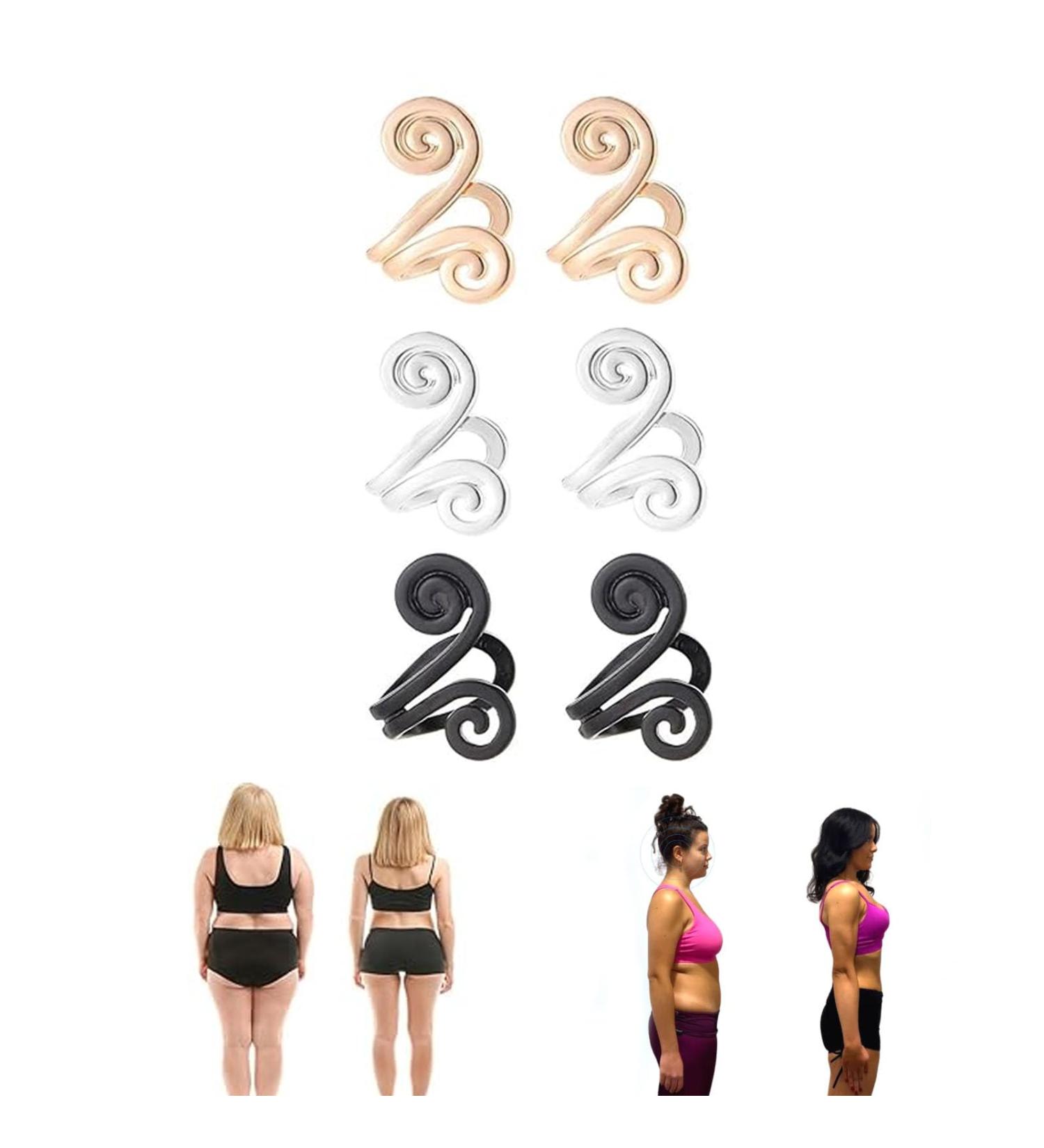 Buy 3/6 Pairs of Silver Acupressure Slimming Earrings | Effective Weight Loss Solution - Buy Online on GoSupps.com