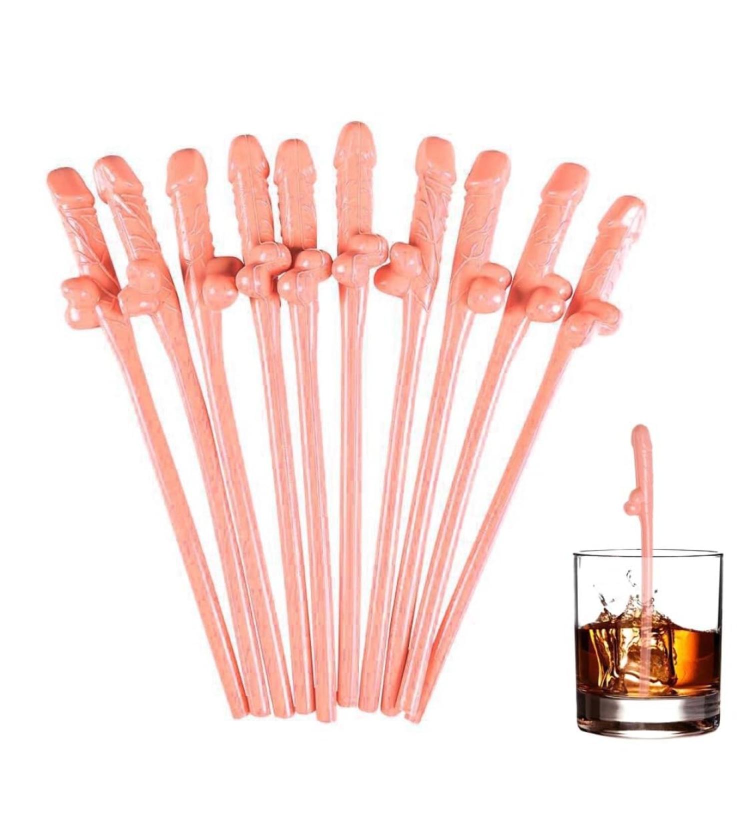 30Pcs Chick Party Straws Durable Bachelorette Party Straws Funny Girls Night Out Accessories Straws Wild Party Bar Straws Skin Color - Buy Online on GoSupps.com