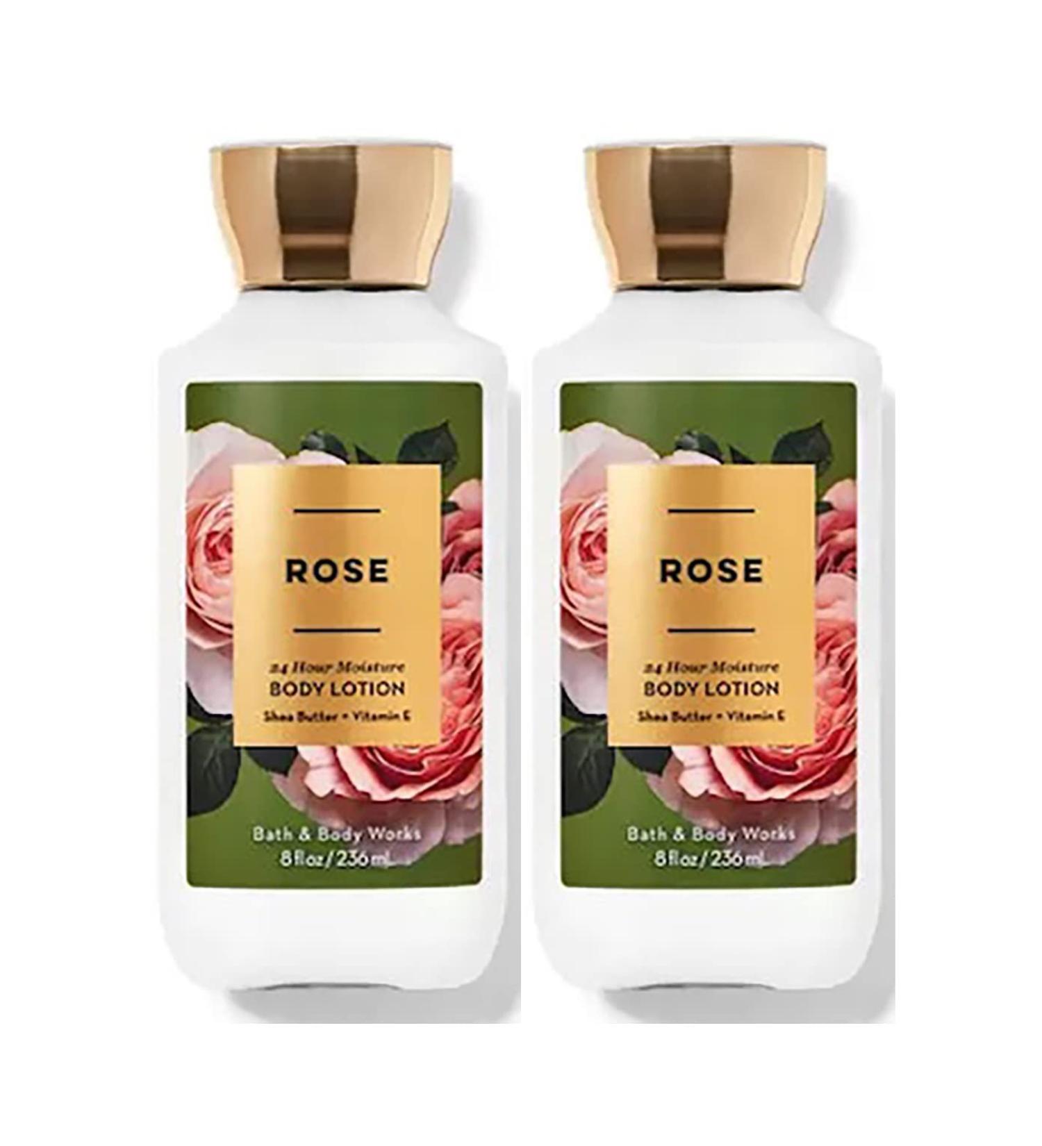 Bath & Body Works Bath and Body Works Rose Super Smooth Body Lotion Sets Gift For Women 8 Oz -2 Pack (Rose) Rose 4 Fl Oz (Pack of 2)