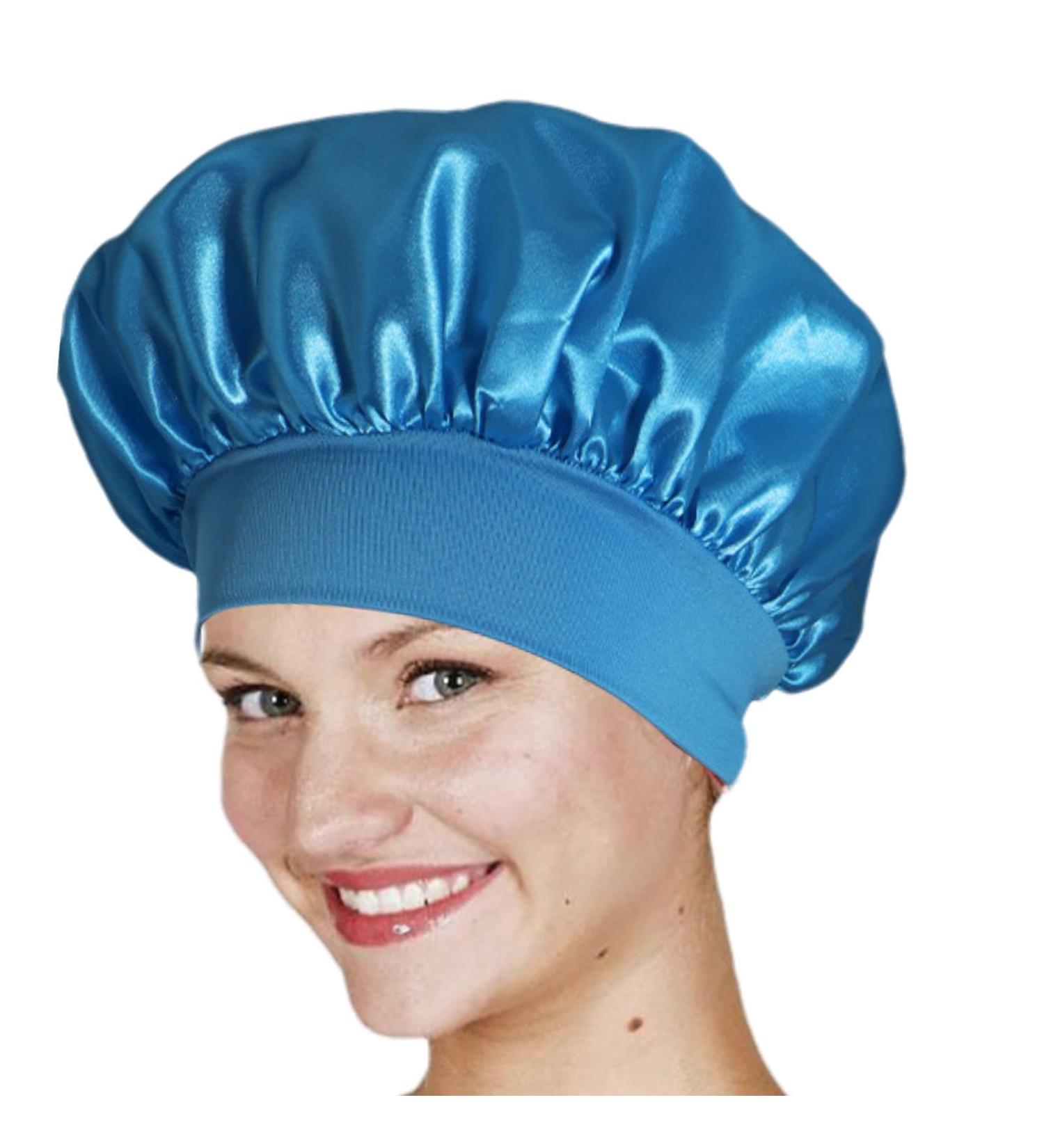 Satin Hair Drying Towel Satin Hair Towel Wrap Luxurious Anti-Frizz Satin Towel Satin Hair Towel for Women Anti-Frizz Satin Towel Protective Hair Turban Wrap for Most Hair Types Darkblue - Buy Online on GoSupps.com