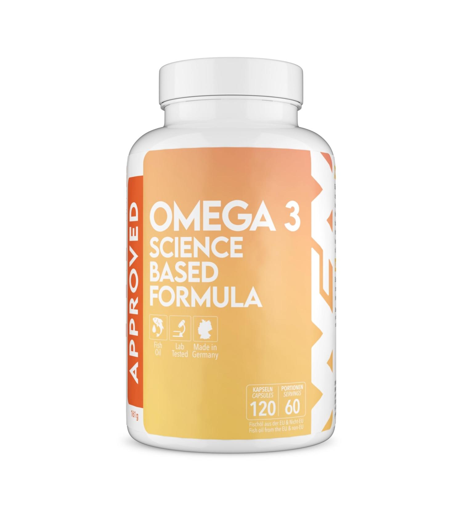 WFN Approved Omega 3-2000mg - 120 Capsules - High Dosage Fish Oil - Premium Fish Oil - 1500mg EPA DHA per Serving - Made in Germany - Tested in an External Lab - Buy Online on GoSupps.com