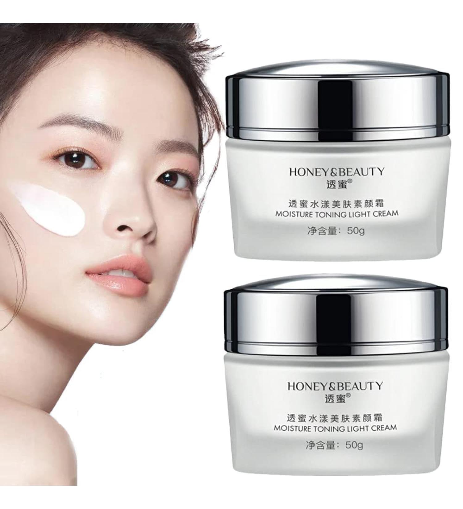 Honey & Beauty Moisture Toning Light Cream - Hydrating Korean Face Cream Duo - Buy Online on GoSupps.com