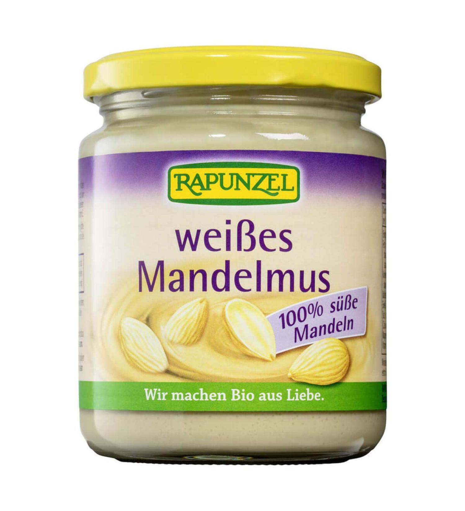 Rapunzel Organic Almond Butter White (2 x 250 gr) Almond Butter 500 g (1 pack)