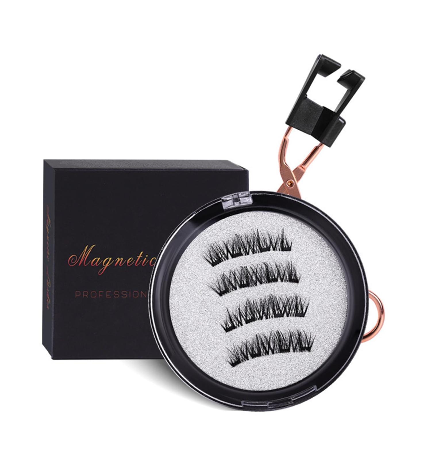 Reusable Magnetic Eyelashes Curved Naturally Magnetic Lashes Kit Four Magnet No Glue Needed All-Day Comfort Easy to Wear and Remove Fixed Firmly No Warp The Edge Easily (A/B/C Three Styles) (B Model) - Buy Online on GoSupps.com
