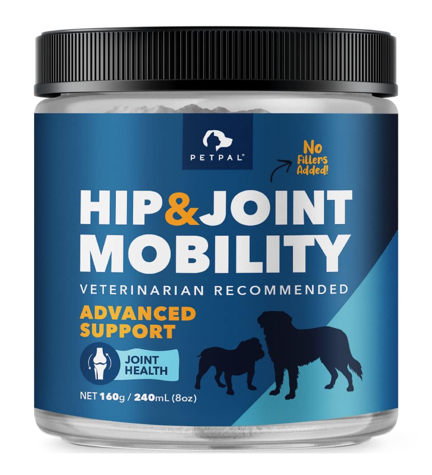 Petpal - Hip & Joint Health Powder with Chondroitin & MSM - Functional Dog Supplement for Pet Mobility Support Advanced Formula. (160g) - Buy Online on GoSupps.com
