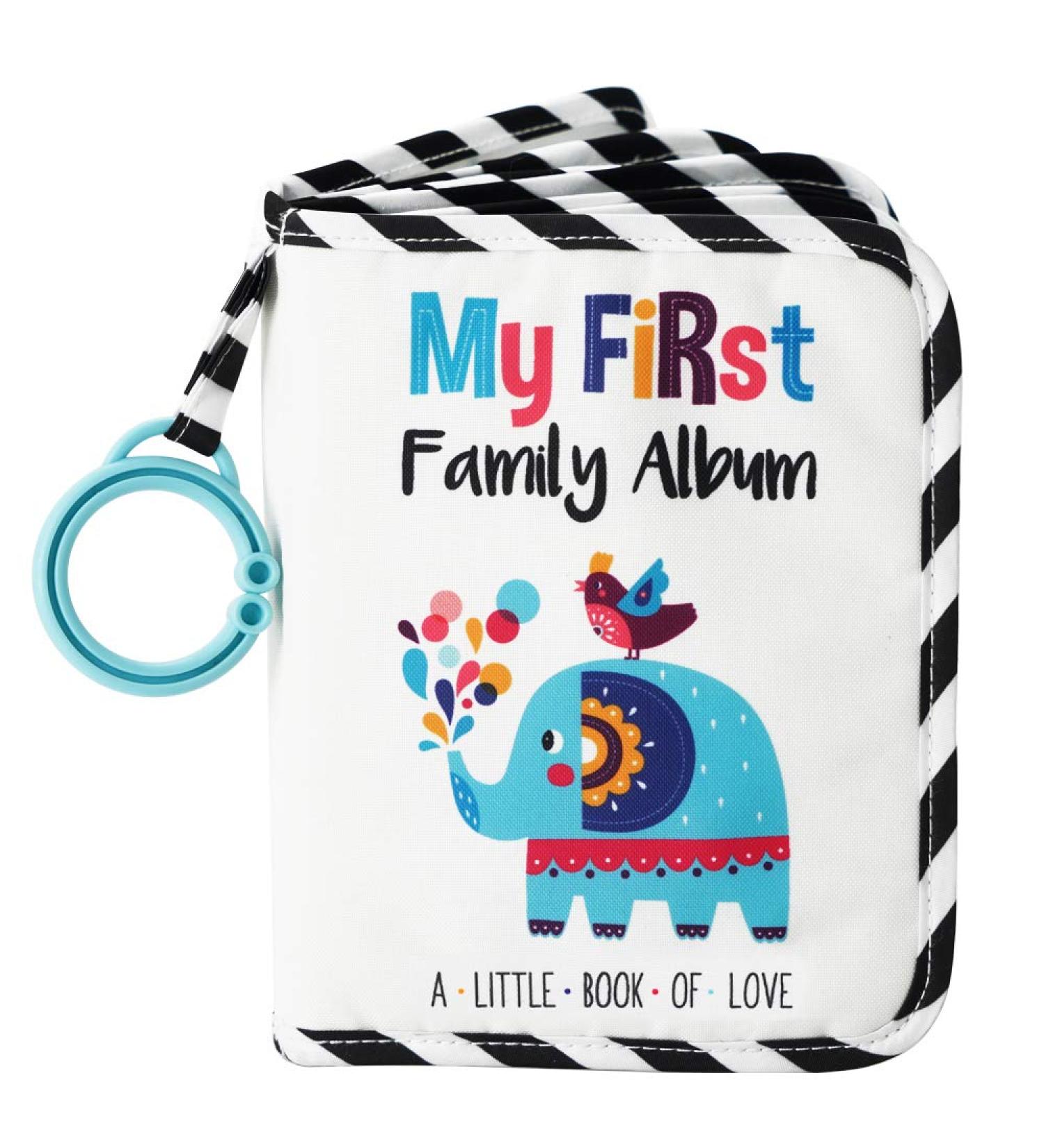 Urban Kiddy My First Family Album | Soft Photo Cloth Book Gift Set for Newborns, Toddlers & Kids - Elephant Design - Buy Online on GoSupps.com