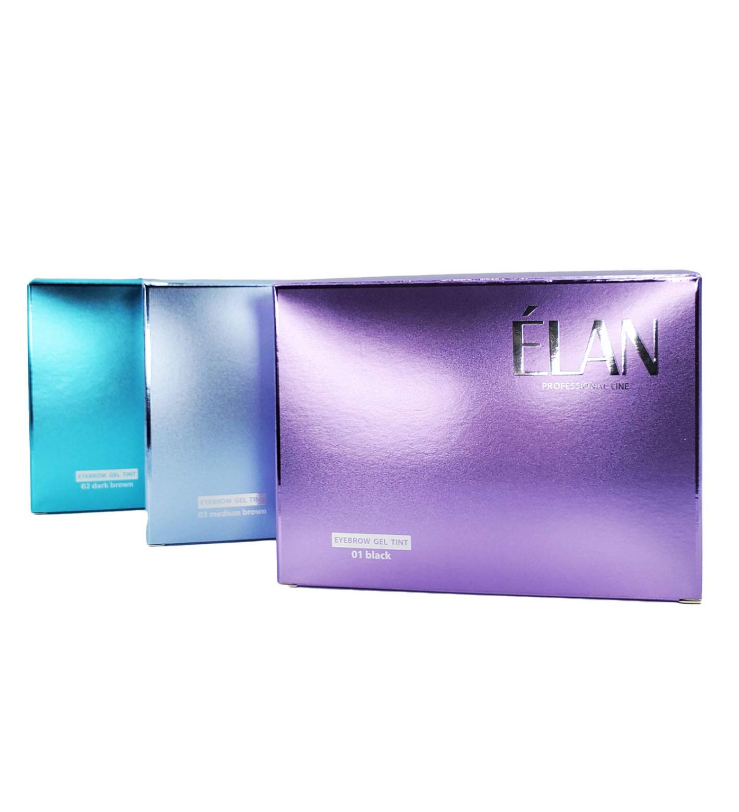 Elan Long Lasting Eyebrow Gel Tint (01 Black up to 150 applications) - Buy Online on GoSupps.com