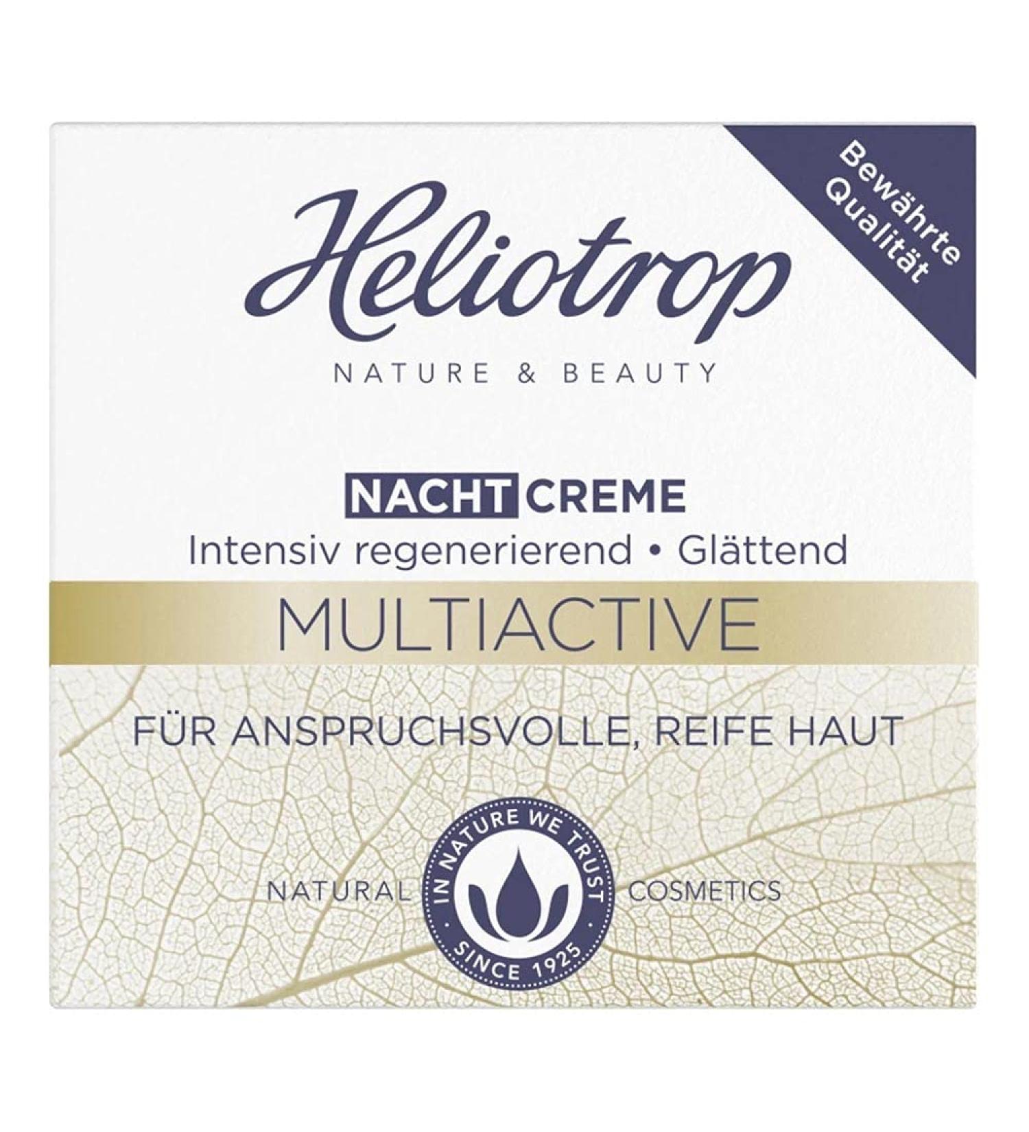 Sante Naturkosmetik Heliotrope night care for demanding mature skin facial care with ginkgo extract macadamia nut oil and shea butter multiactive night cream 1 x 50 ml