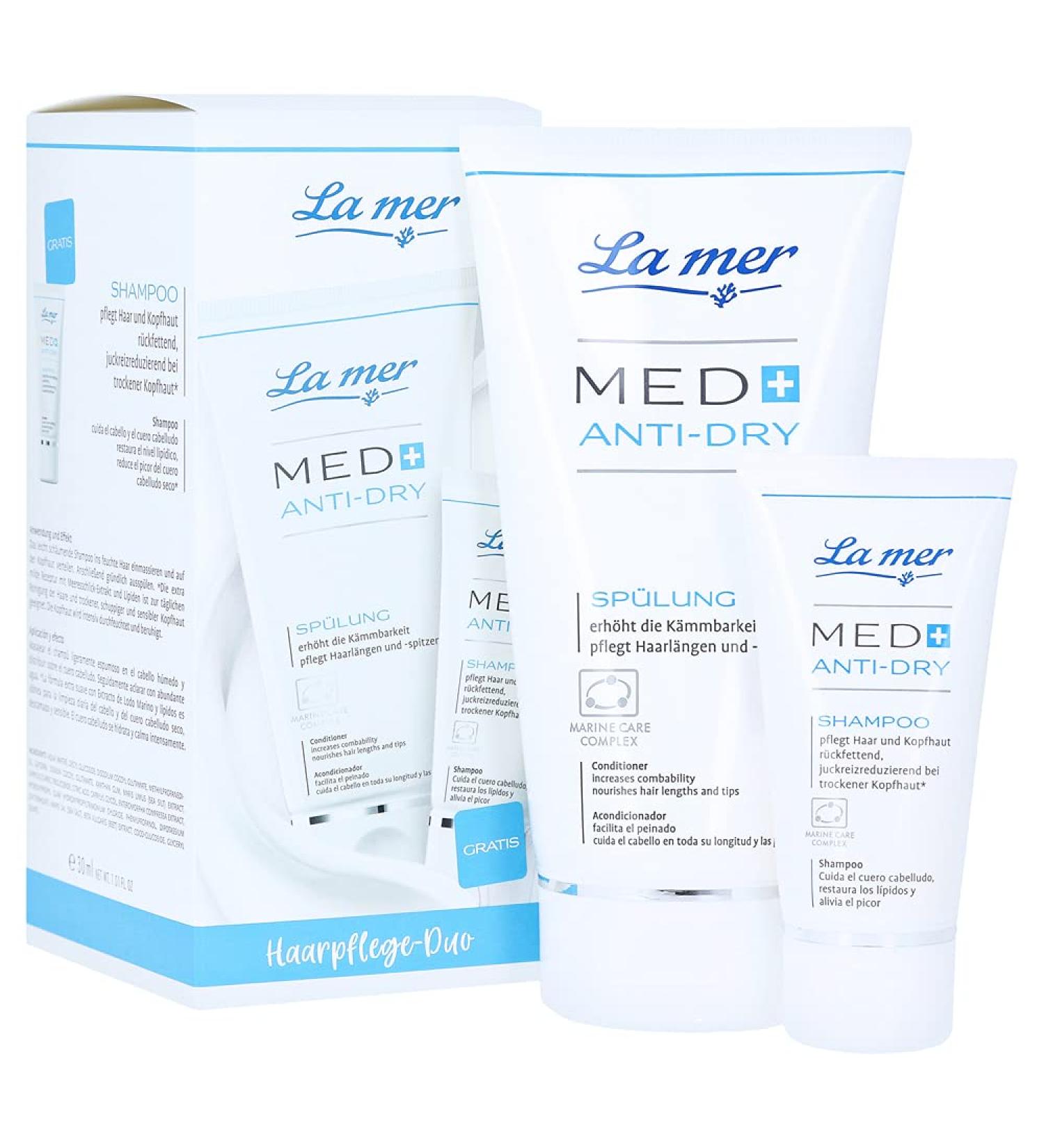 La Mer Med+ Anti -Dry Rinzen - with sensitive scalp - maintains hair lengths and hair tips - increases combability - for a silky shine - 150 ml