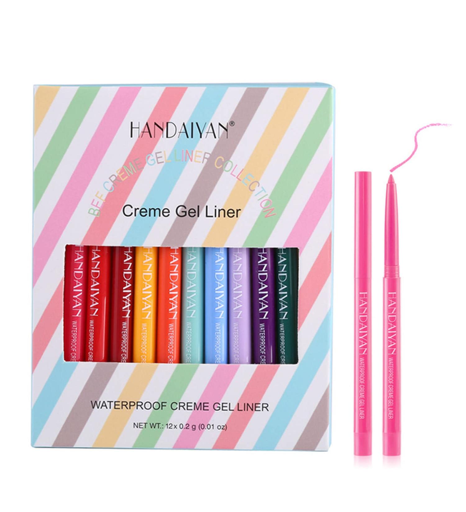 Gel Eyeliner Pencil - Long Lasting Gel Eyeliner for Sensitive Eyes Quick-Drying - Eye Liner Pencils with Mousse Texture Eye Makeup 0.2g Mild Formula Longwear for Women Girls Frifer - Buy Online on GoSupps.com