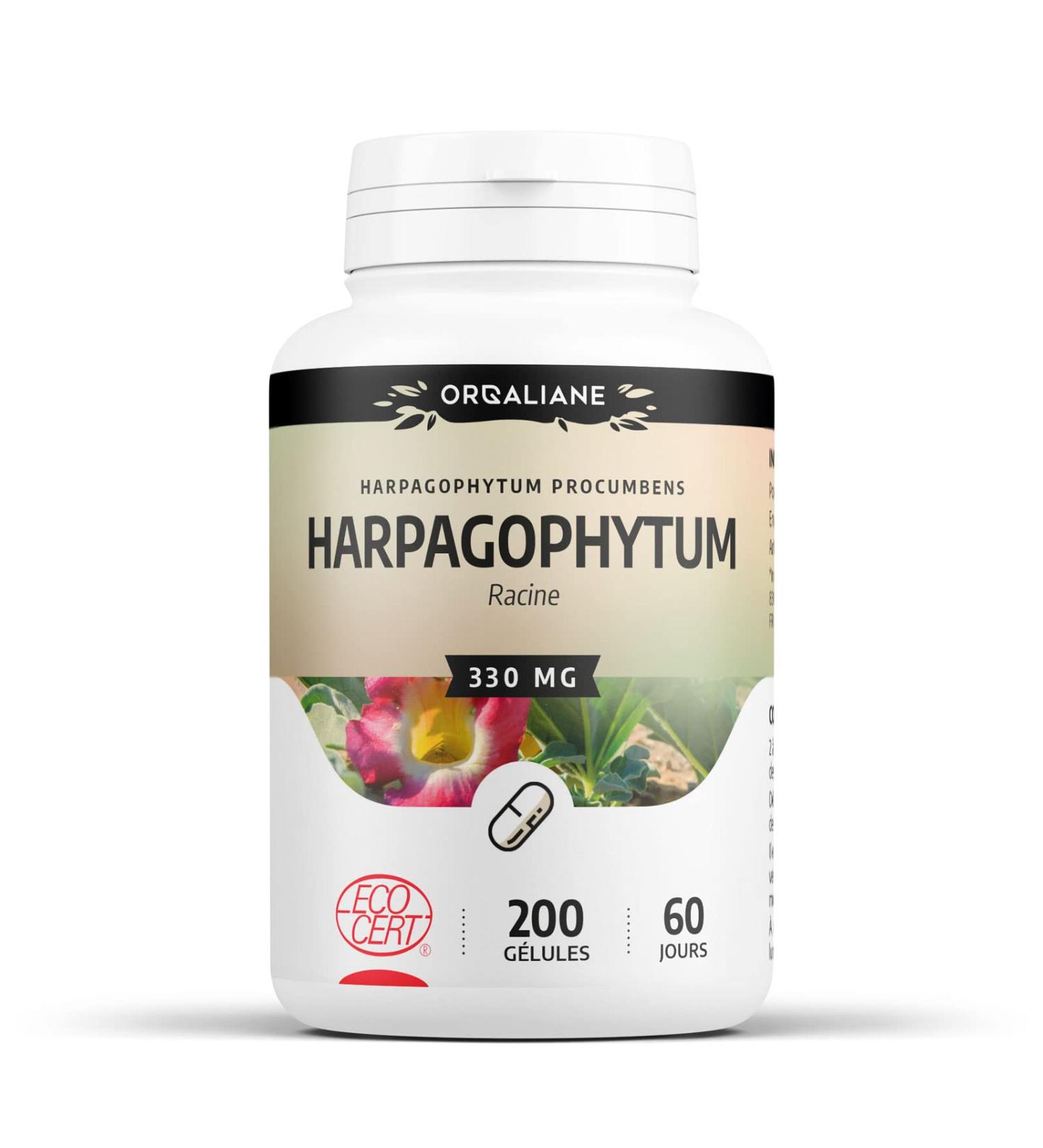 Organic Harpagophytum 330 mg - 200 capsules - Ecocert Certified - Orgaliane - Buy Online on GoSupps.com