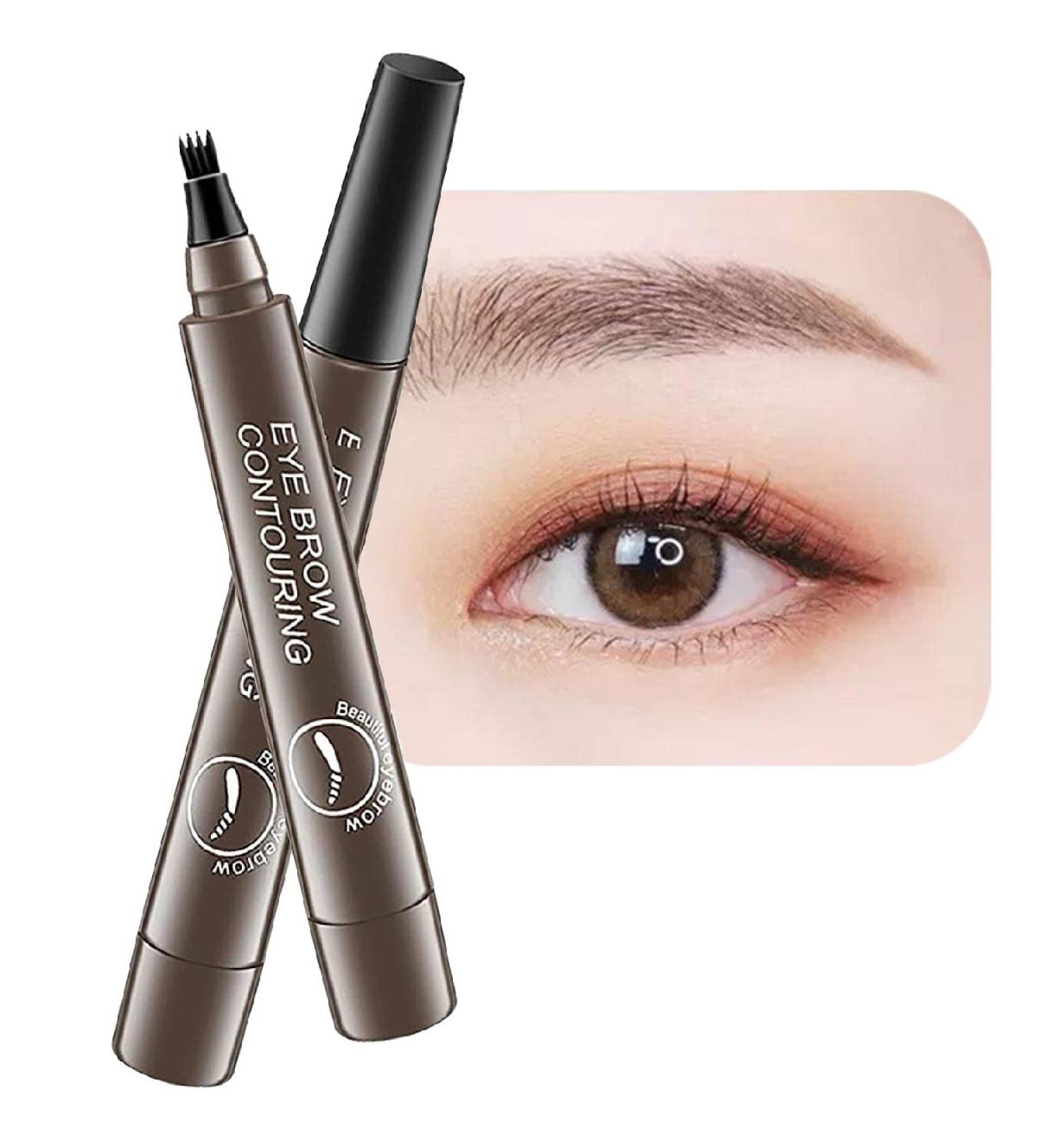 Jomaws & Lumierez Precise Waterproof Eyebrow Pen - 4 Tipped Brow Pencil in Grey Brown - Buy Online on GoSupps.com