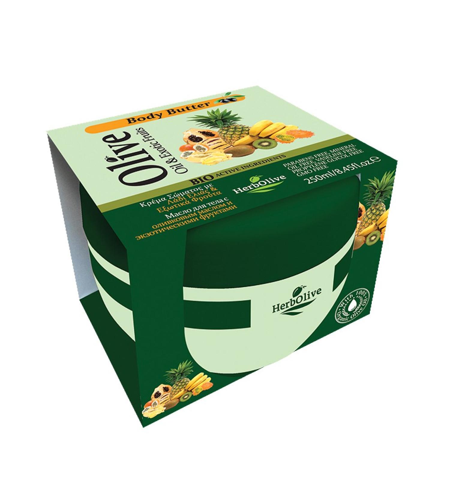 Herbolive Body Butter, Exotic Fruits 250ml