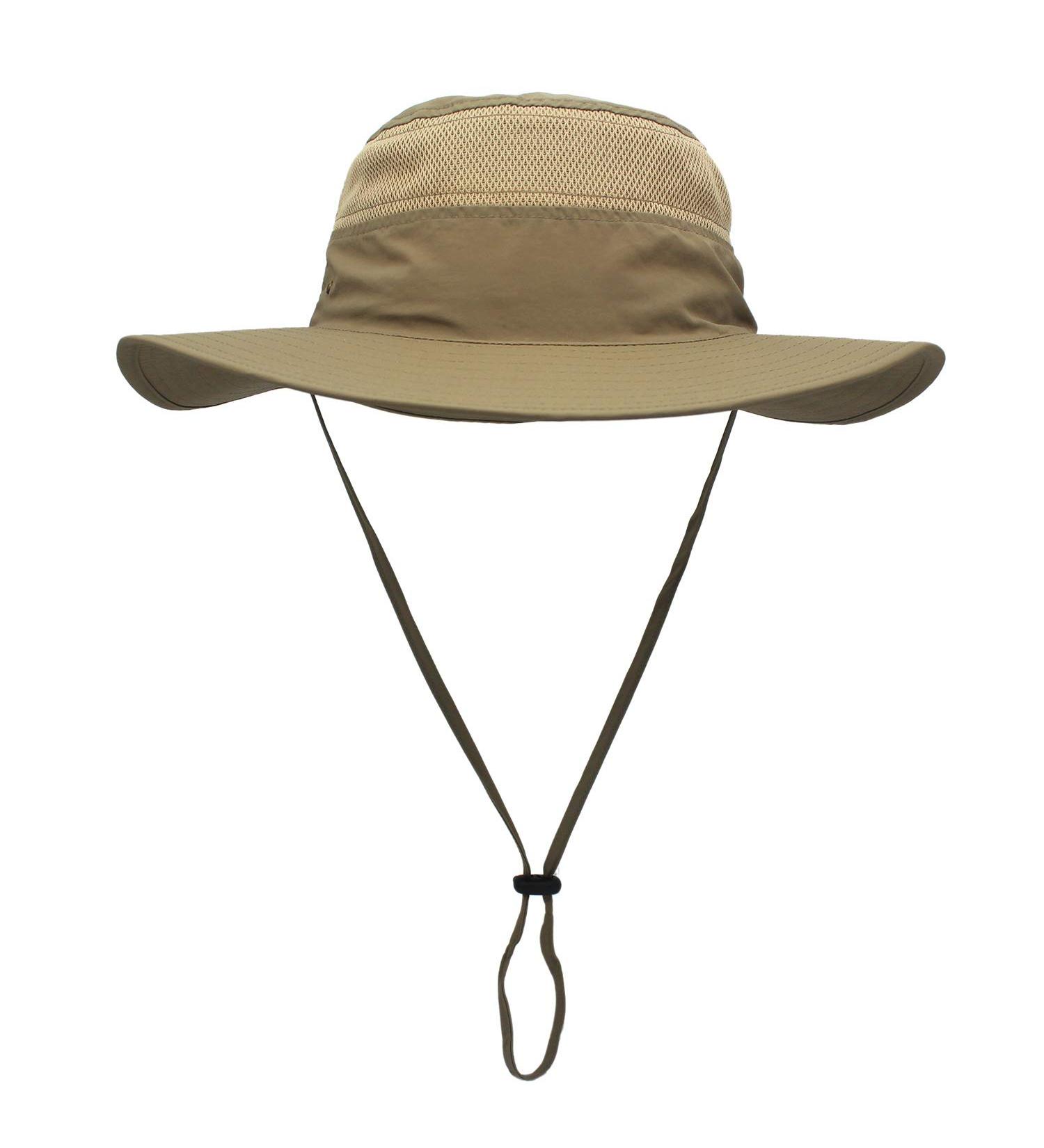 Outfly Wide Brim Sun Hat for Men - Lightweight Mesh Bucket Hat for Outdoor Activities | Fishing Hiking Travel | Deep Khaki (Size 55-60) - Buy Online on GoSupps.com