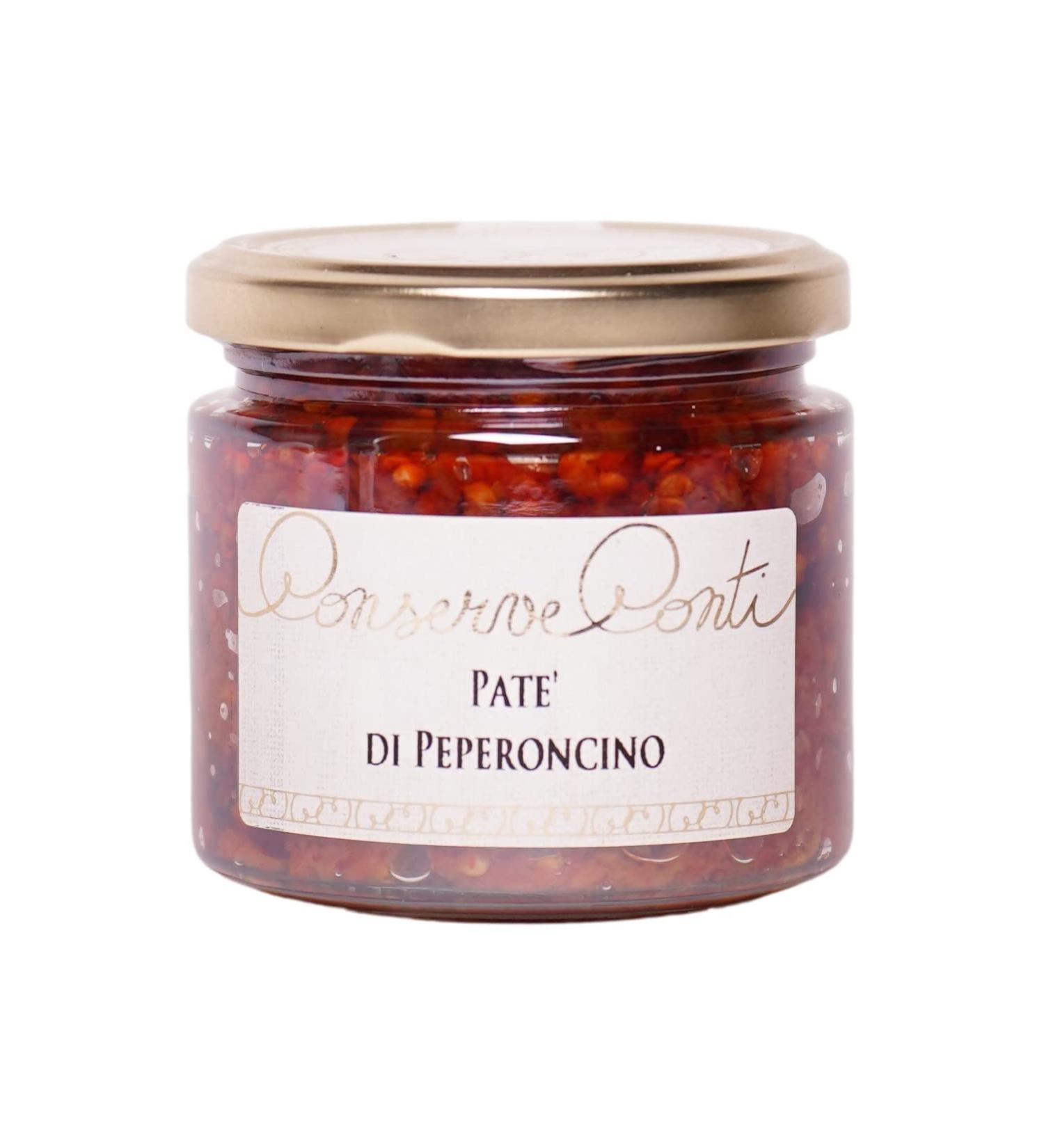 Canned Conti Extra Virgin Olive Oil Hot Chili Pate | 212ml Jar | Handmade Sicilian - Buy Online on GoSupps.com