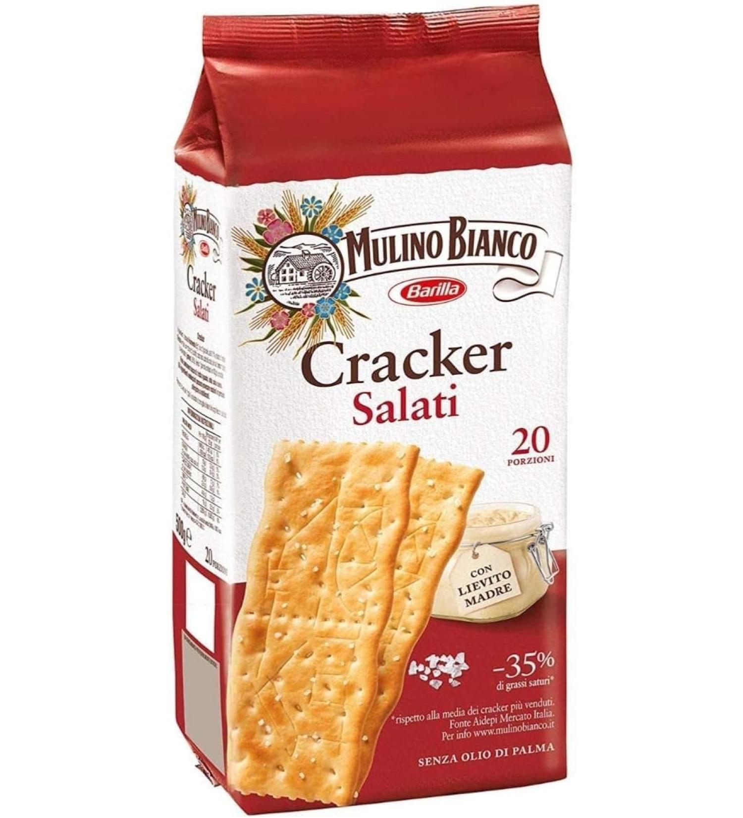 Crackers Salati *20 Porzioni * - MULINO BIANCO - 500gr (3) - Buy Online on GoSupps.com