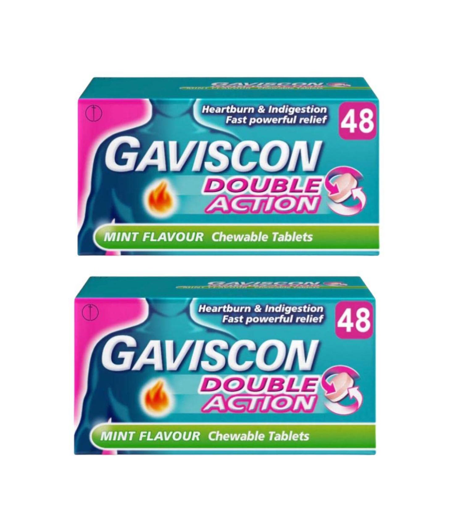 Gaviscon Double Action 96 Tablets (48x2)