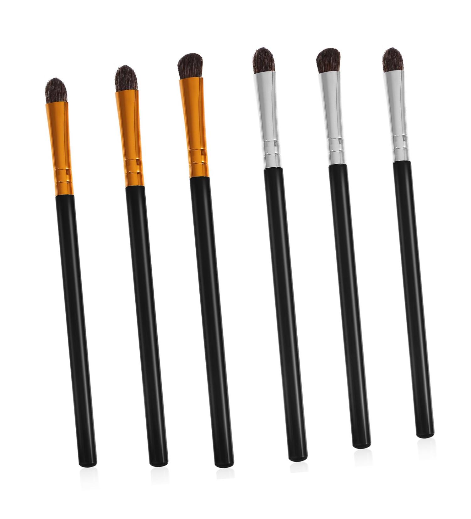 BIUDECO 6pcs Eye Makeup Brush Kit Concealer Brush under Eye Ladies Suits Travel Make up Horse Hair - Buy Online on GoSupps.com