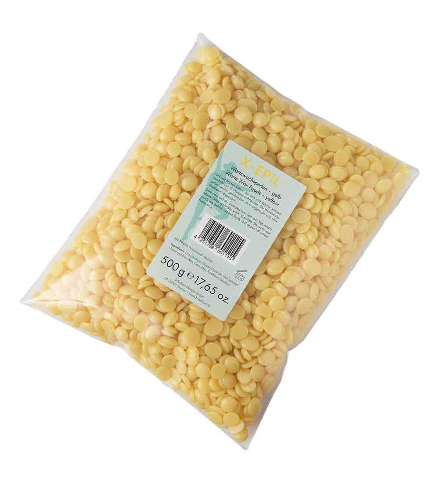 X-EPIL Warm Wax Yellow Pearls 500 g With Beeswax