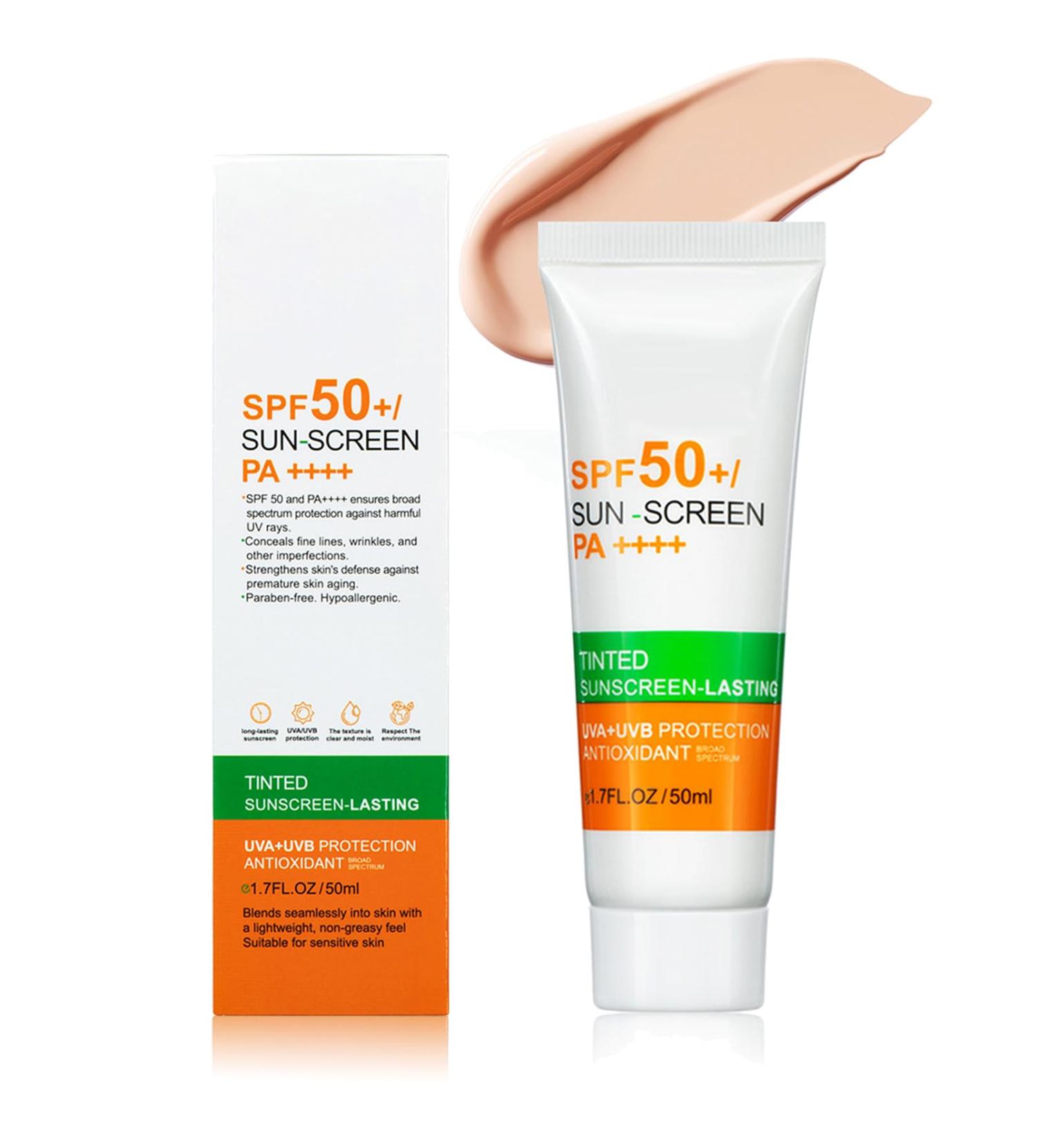 SPF 50 Advanced Face Sunscreen & Moisturizer for UVA & UVB Protection - Water Resistant Sun Cream with Antioxidants - Buy Online on GoSupps.com