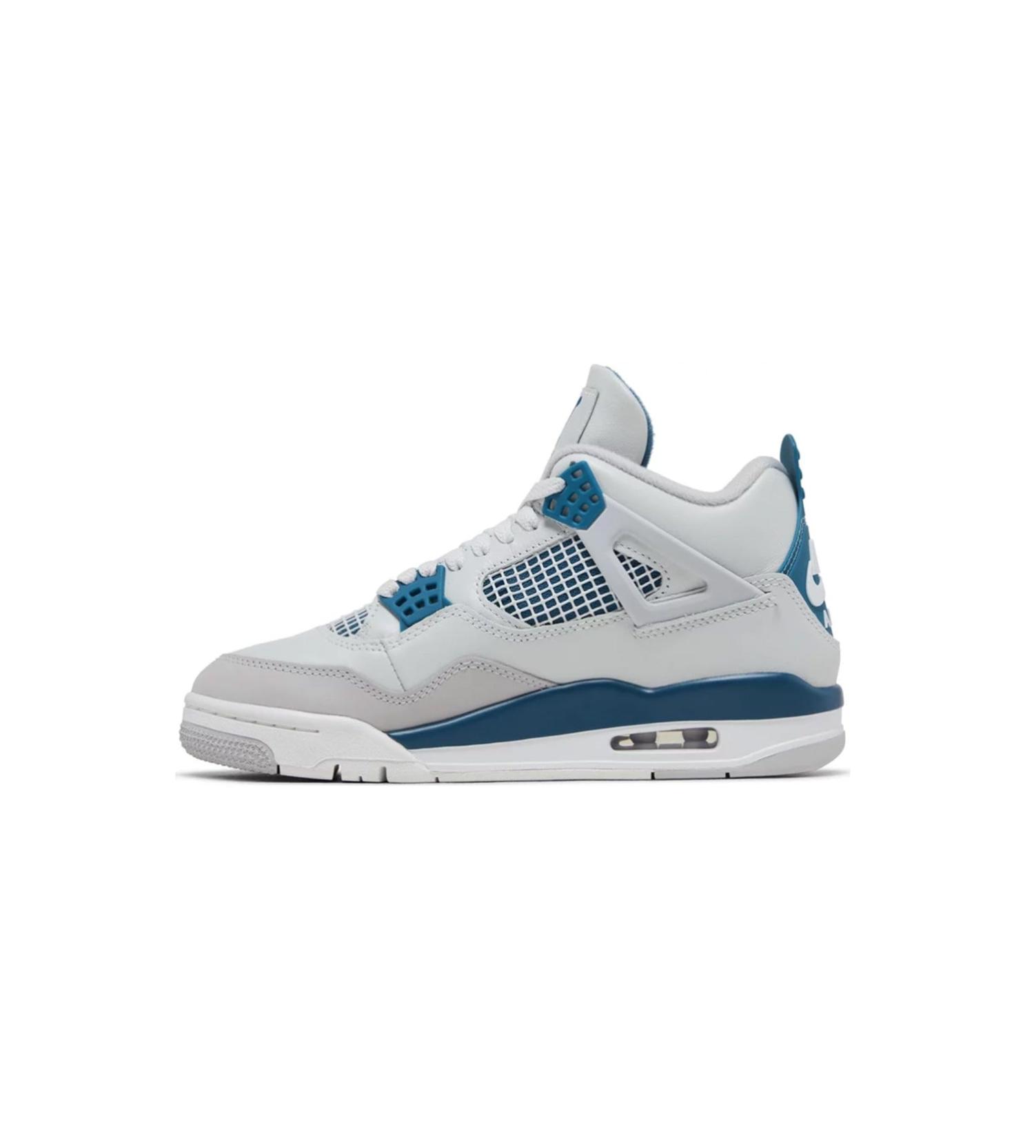 Buy AIR JORDAN 4 Retro Black/White-Metallic Silver 555028-001 Size 42.5 | International Shipping Available - Buy Online on GoSupps.com