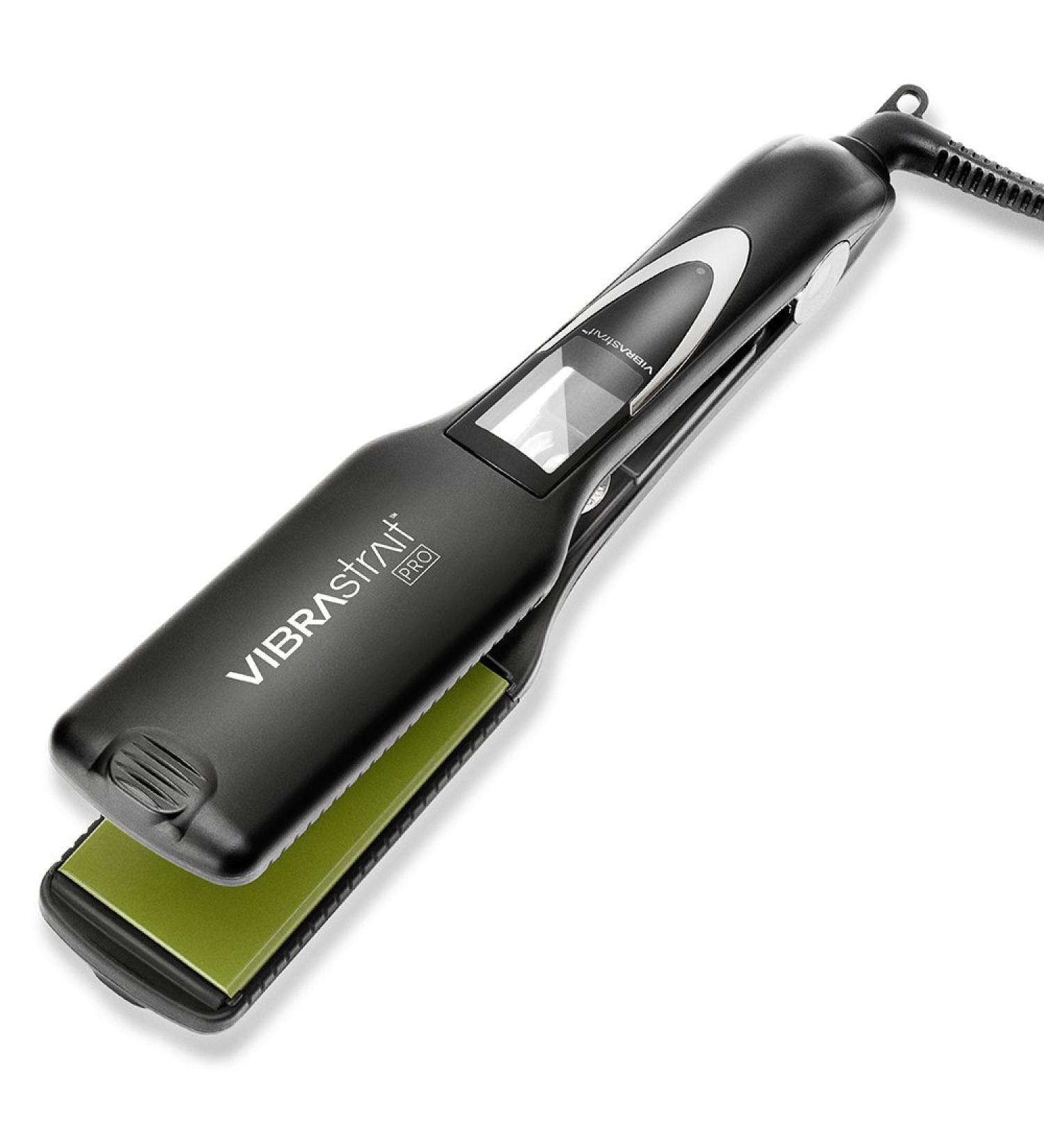 Pro Vibrating Ceramic Tourmaline Ionic Flat Iron - 1.75 Inch Frizz-Free Hair Straightener for Waves & Curls - Professional Styling Tool - Buy Online on GoSupps.com