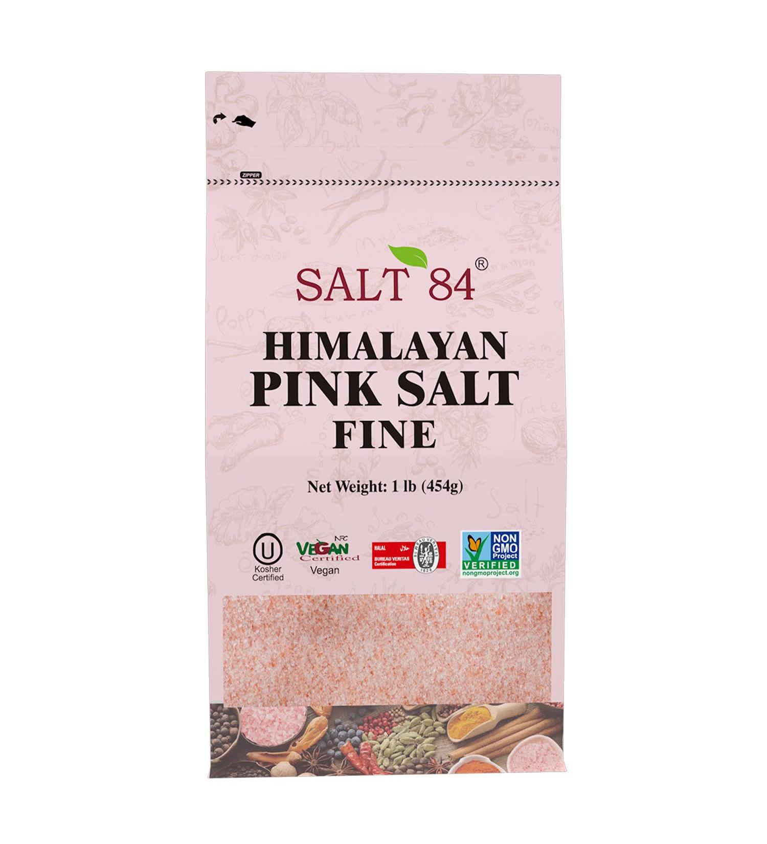 Himalayan Chef Pink Salt Fine Grain 1lb - Pure and Natural | Non-GMO - Buy Online on GoSupps.com