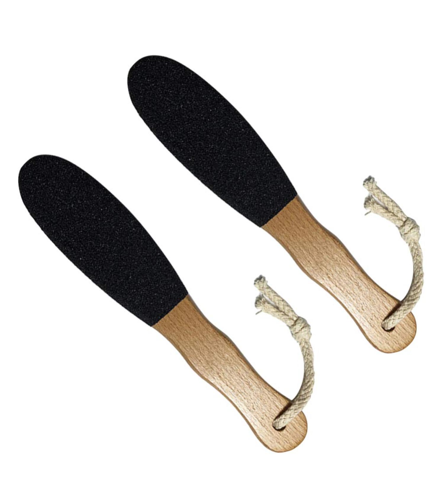 2 Pieces Wooden Foot File - Professional Pedicure & Foot Care Tool for Men & Women - Remove Hard Skin for Soft Smooth Feet - Buy Online on GoSupps.com