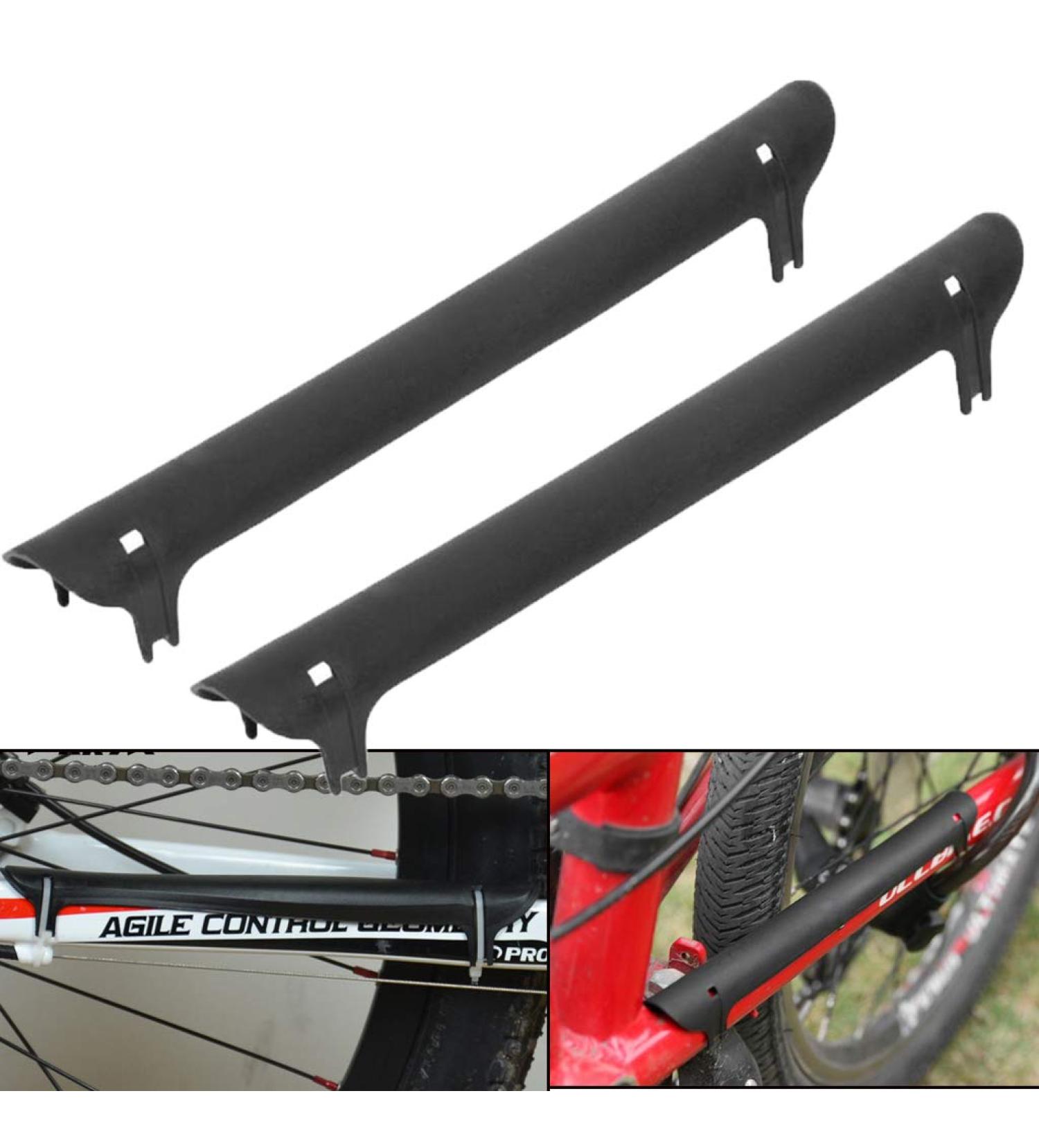 2 Pcs Bicycle Frame Chainstay Plastic Protector Guard Pad Set - Buy Online on GoSupps.com