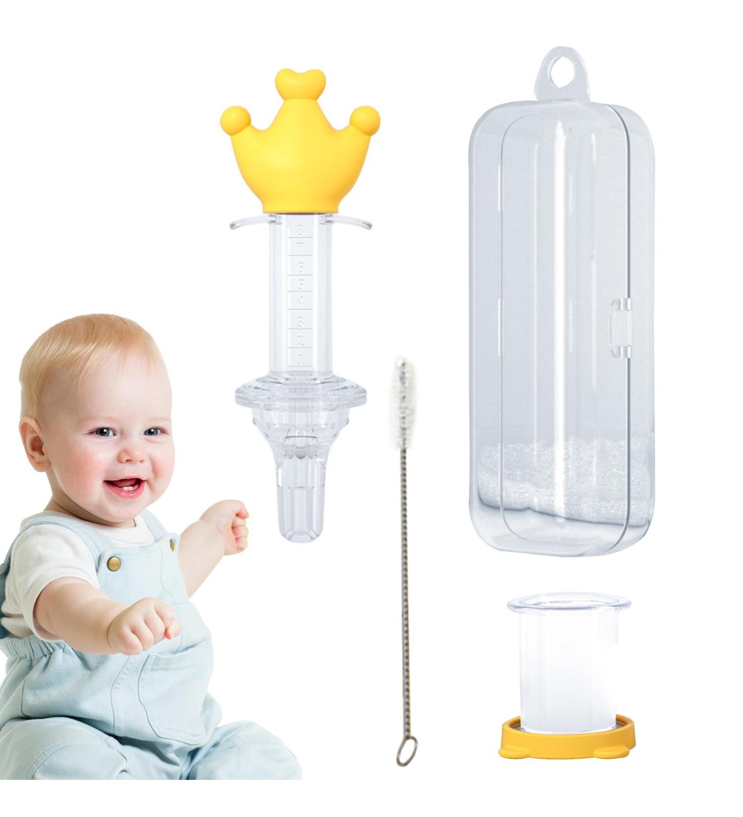 JaceKee Yellow Baby Injection & Medication Dispenser | Fun Cartoon Liquid Medicine Feeders & Drip Syringes for Kids - Buy Online on GoSupps.com