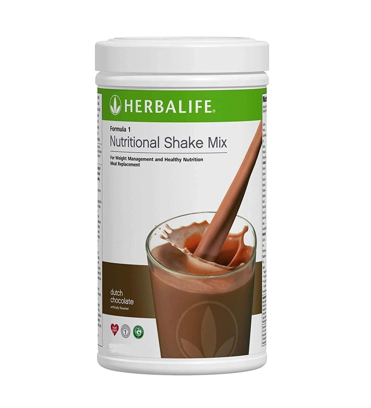 Formula One Nutritional Shake Mix Canister - Dutch Chocolate | Delicious Meal Replacement - Buy Online on GoSupps.com