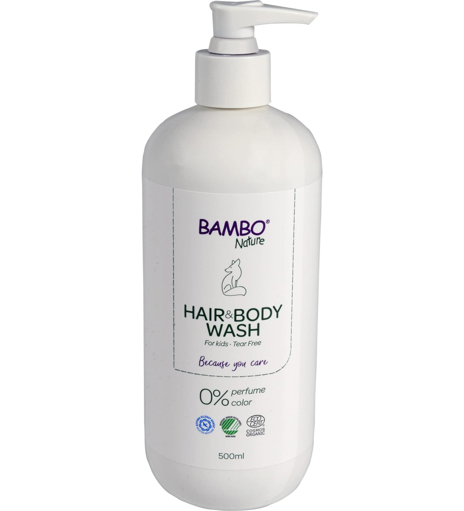 Bambo Nature Kids Shampoo & Body Wash - Organic, Vegan & Tear-Free 500ml - Buy Online on GoSupps.com