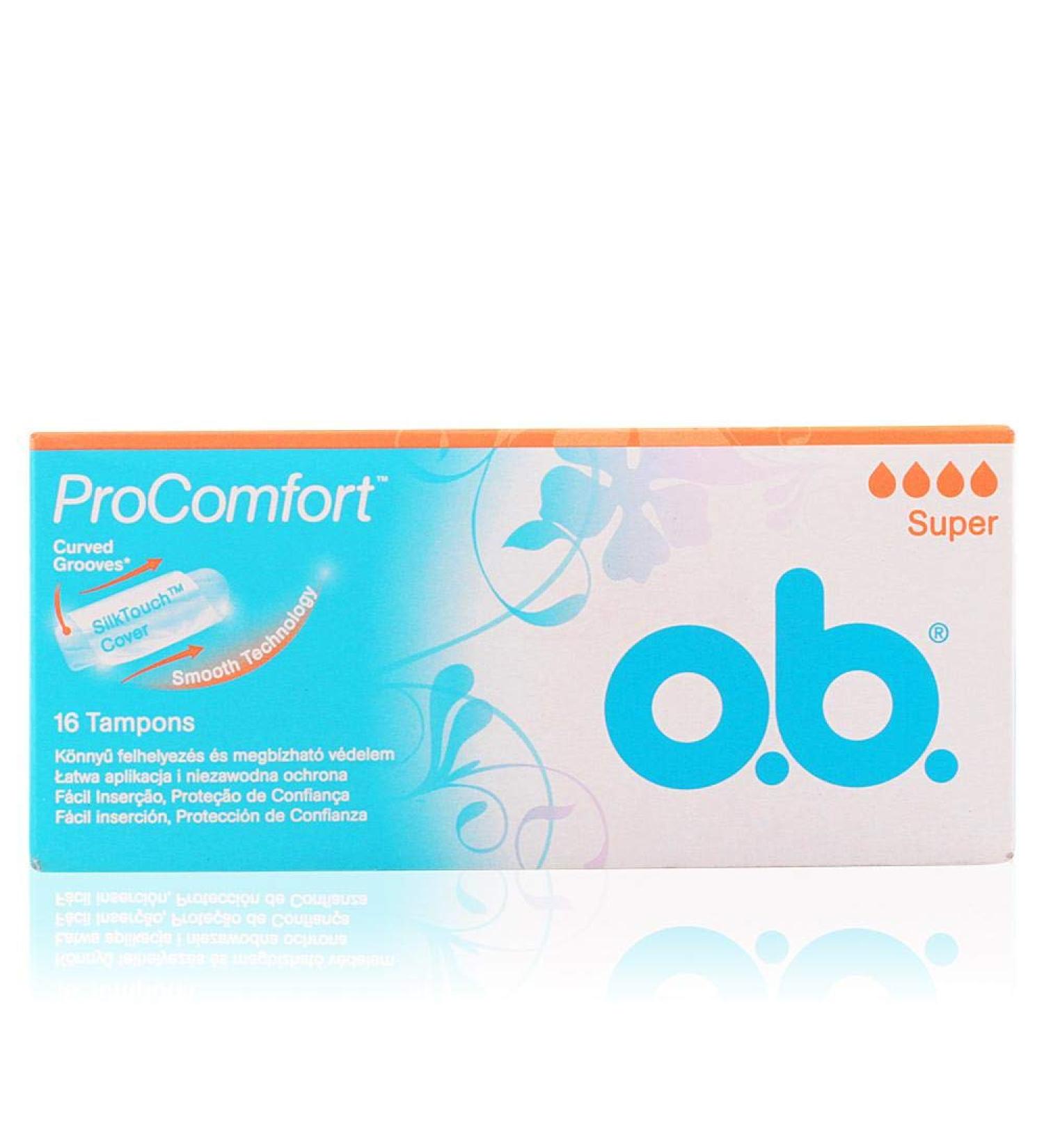 OB Pro Comfort Tampons Super 16pcs | Reliable Protection & Comfort - Buy Online on GoSupps.com
