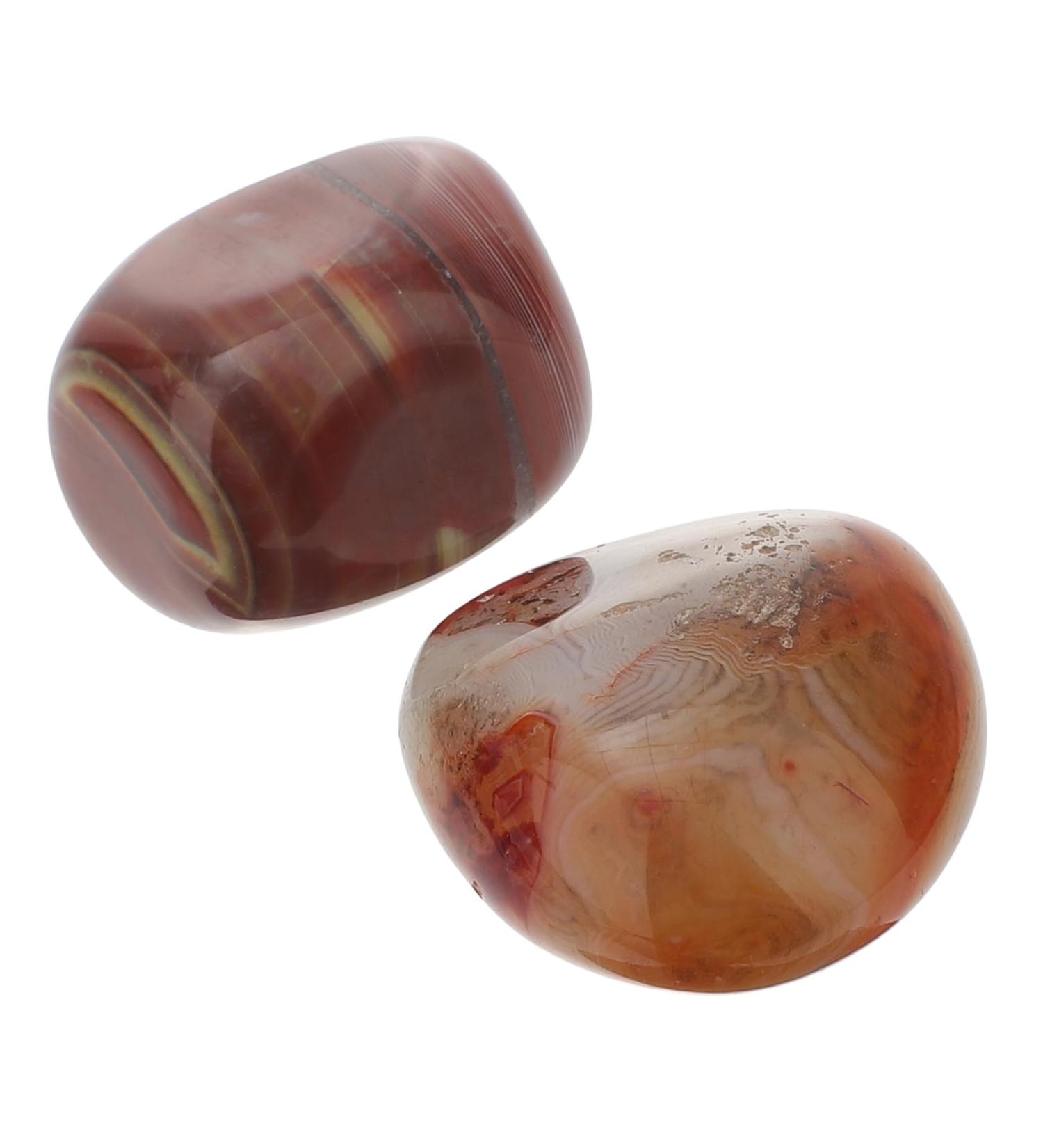 FRCOLOR 2pcs Irregular Agate Stone Crystal Decor - Healing Moss Stones for Yoga & Mindfulness - Natural Sardonyx Pebble Palm Stones - 4.00x3.00x1.50 CM - Buy Online on GoSupps.com