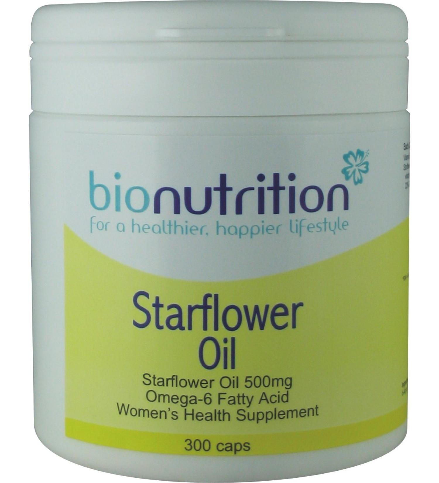 Bio Nutrition Starflower Oil 500mg : Women's Health Supplement : 300 caps
