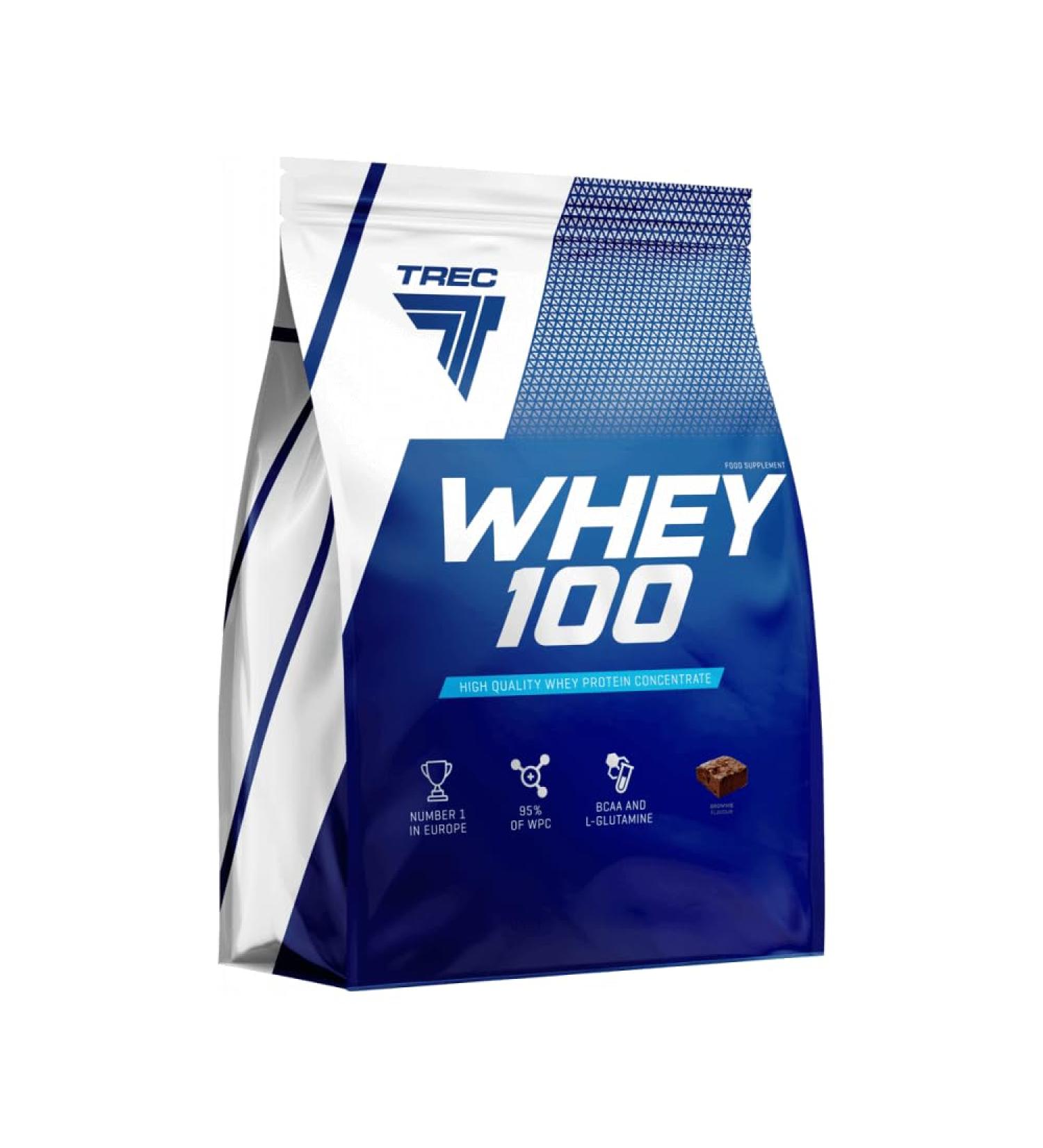 Trec Nutrition Whey 100 (2275g) Brownie - Prot ines - Concentr de prot ines de lactos rum