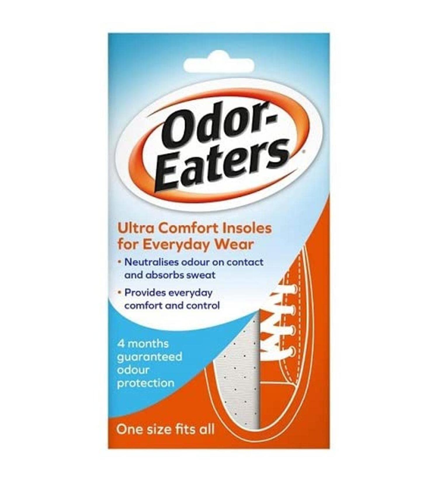 Odor-Eaters Ultra Comfort Insoles - Odor-Inhibiting Deodorizing Insoles for Everyday Use - International Shipping Available - Buy Online on GoSupps.com