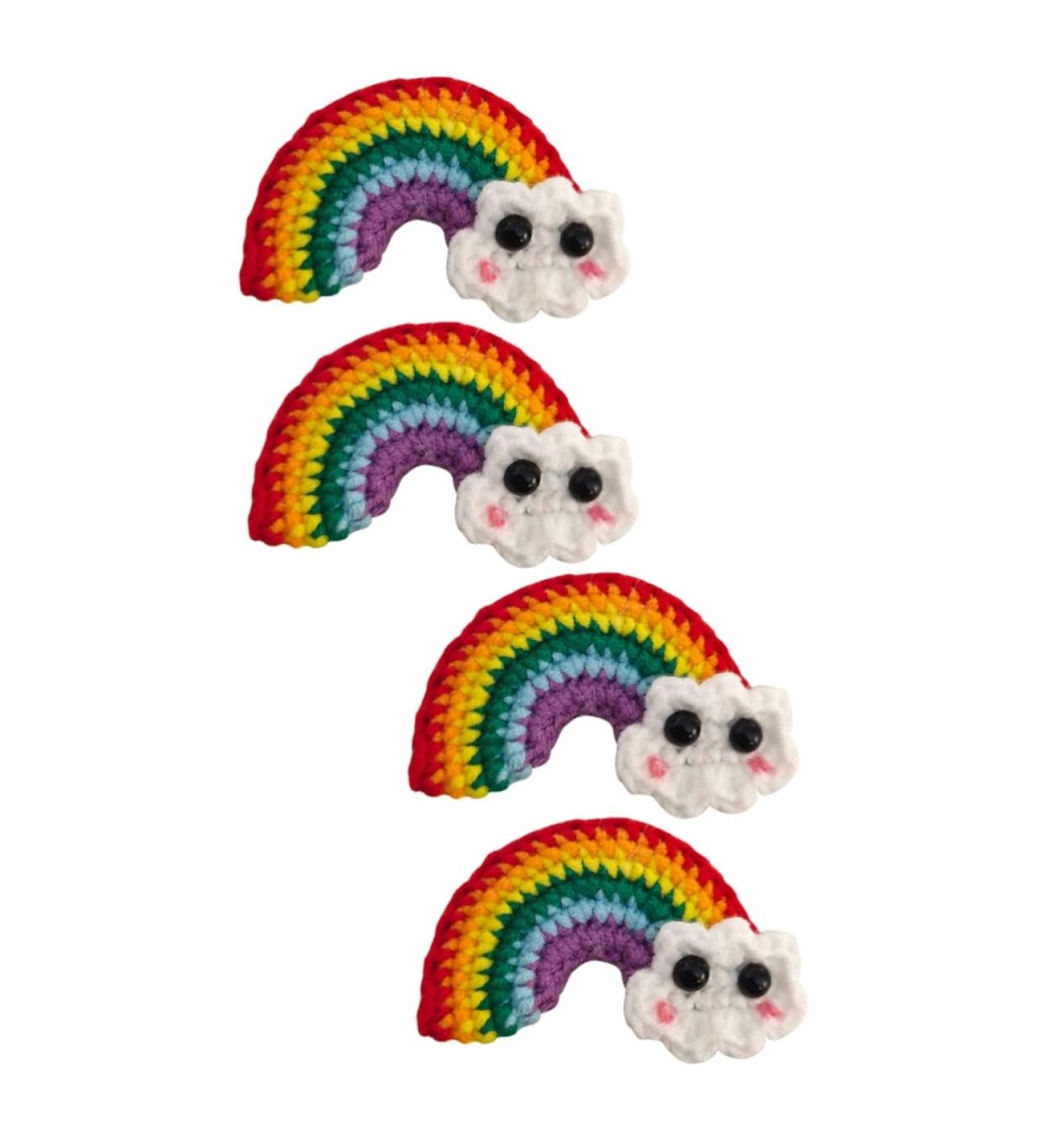 minkissy 2 Pairs Rainbow Barrettes Girl Rainbow Hair Clips Wool Felt Rainbow Charm Hair Pin Cartoon Hair Clips Rainbow Earring Ornaments Girls Hair Clips Hair Bow Yarn Child Decorate Wild - Buy Online on GoSupps.com