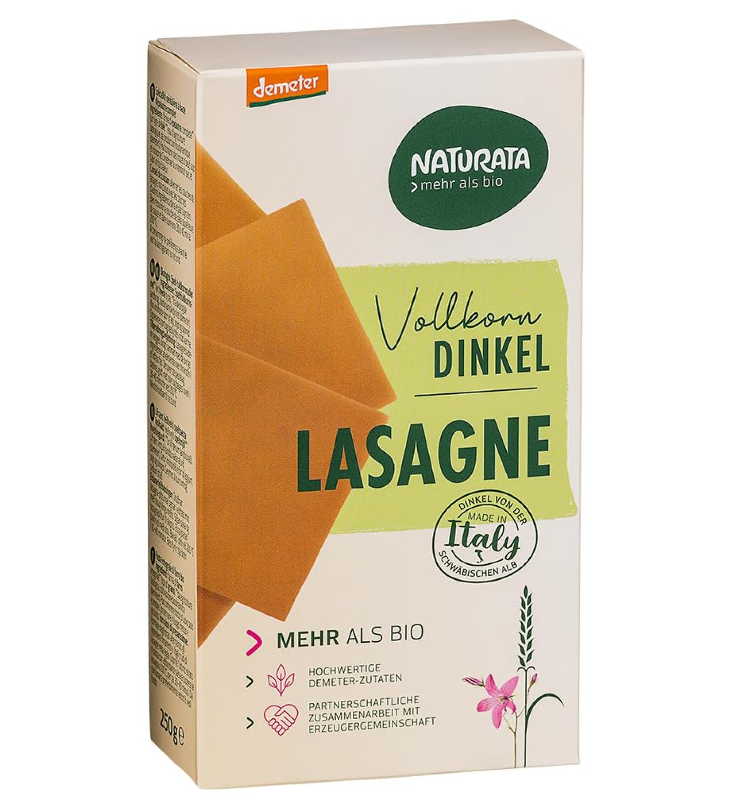 Buy Naturata Spelled Grain Lasagna - Organic & Healthy International Shipping - Buy Online on GoSupps.com