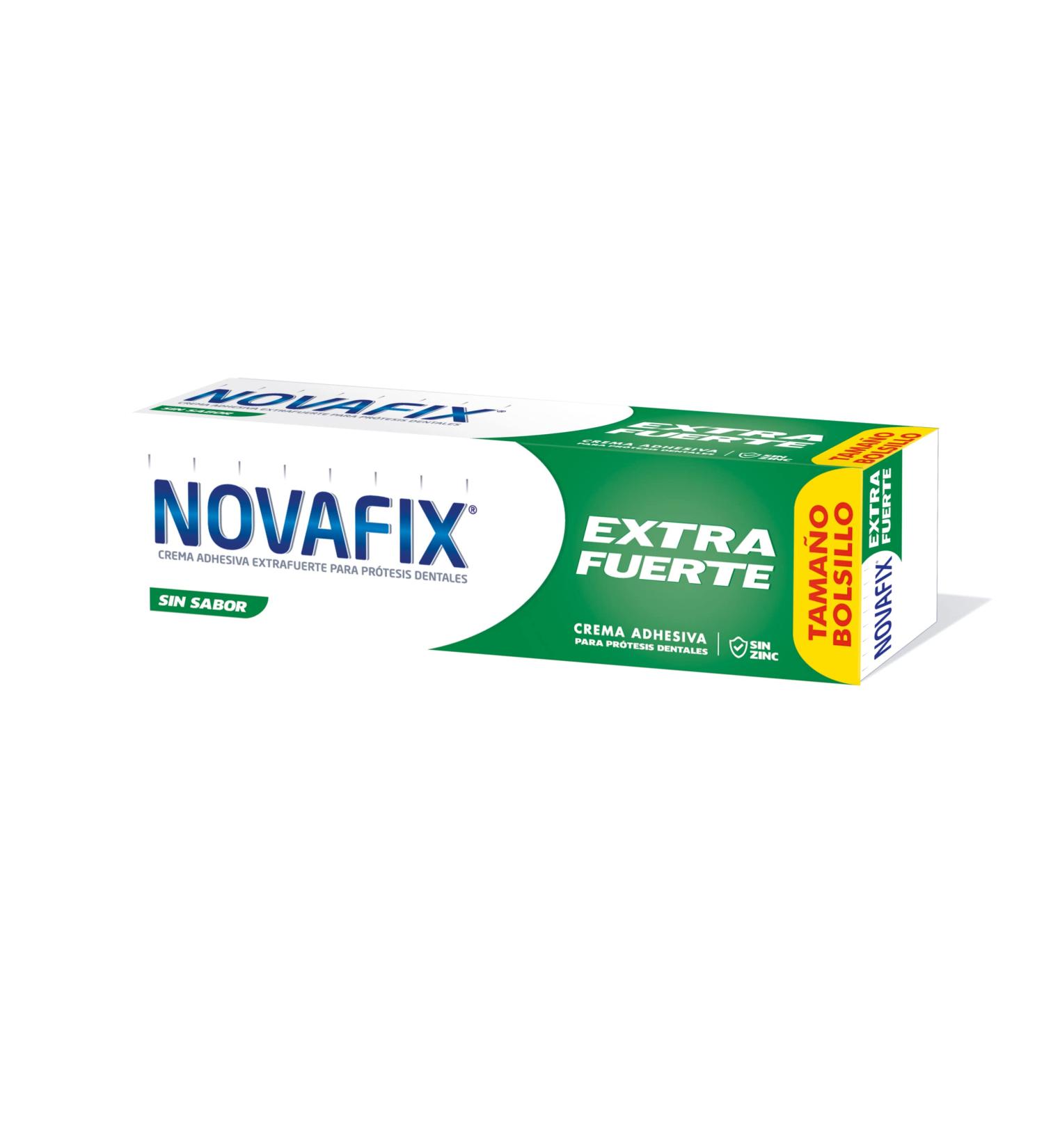 Novafix Extended Adhesive Denture Powder 20G - 100ml - Flavorless - Ideal for International Shipping - Buy Online on GoSupps.com