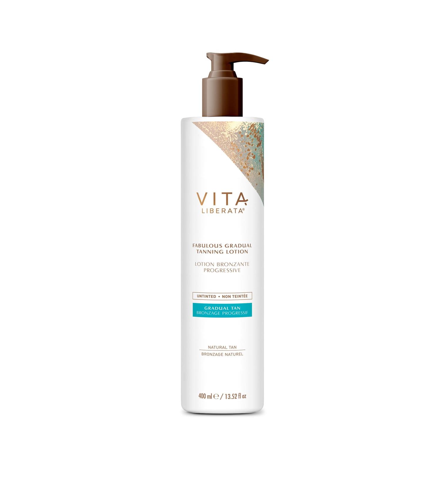 Vita Liberata Fabulous Gradual Tanning Lotion - Buildable Sun-Kissed Tan Untinted Long-Lasting with Hyaluronic Acid - 13.52 fl oz - International Shipping Available - Buy Online on GoSupps.com