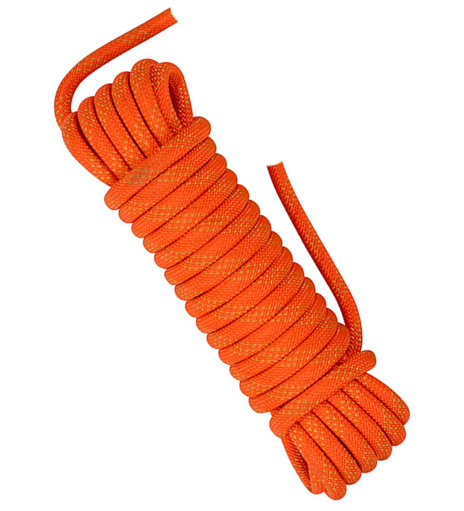 NorthPada High Strength Polyester Rock Climbing Rope - 32 FT Orange Static Line for Arborist, Boat Anchor, and Tree Cutting/Climbing - Buy Online on GoSupps.com
