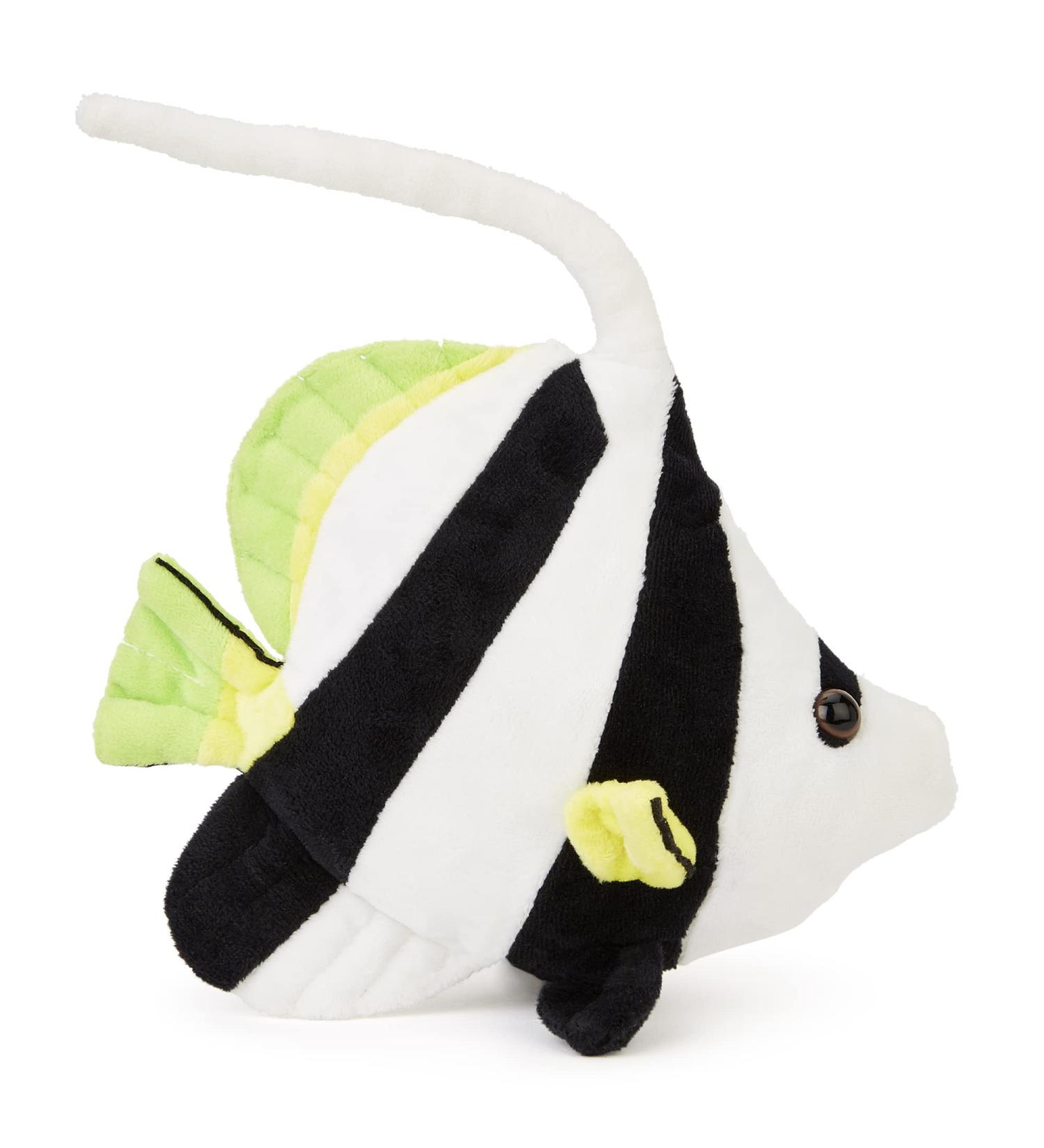 Zappi Co Plush White Striped Angel Fish Toy - 20cm Safari Animals Collection for Kids - Buy Online on GoSupps.com
