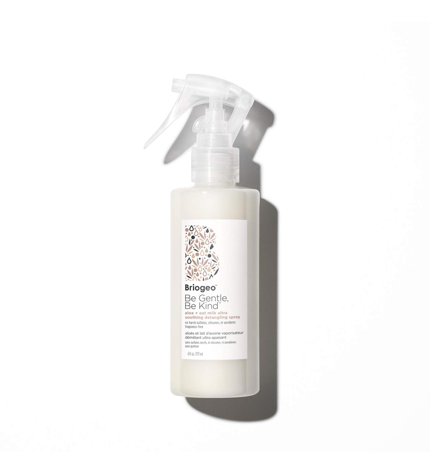 Briogeo Be Gentle Be Kind Aloe + Oat Milk Detangling Spray - Fragrance-Free, Hypoallergenic, Vegan - 6 oz - Buy Online on GoSupps.com