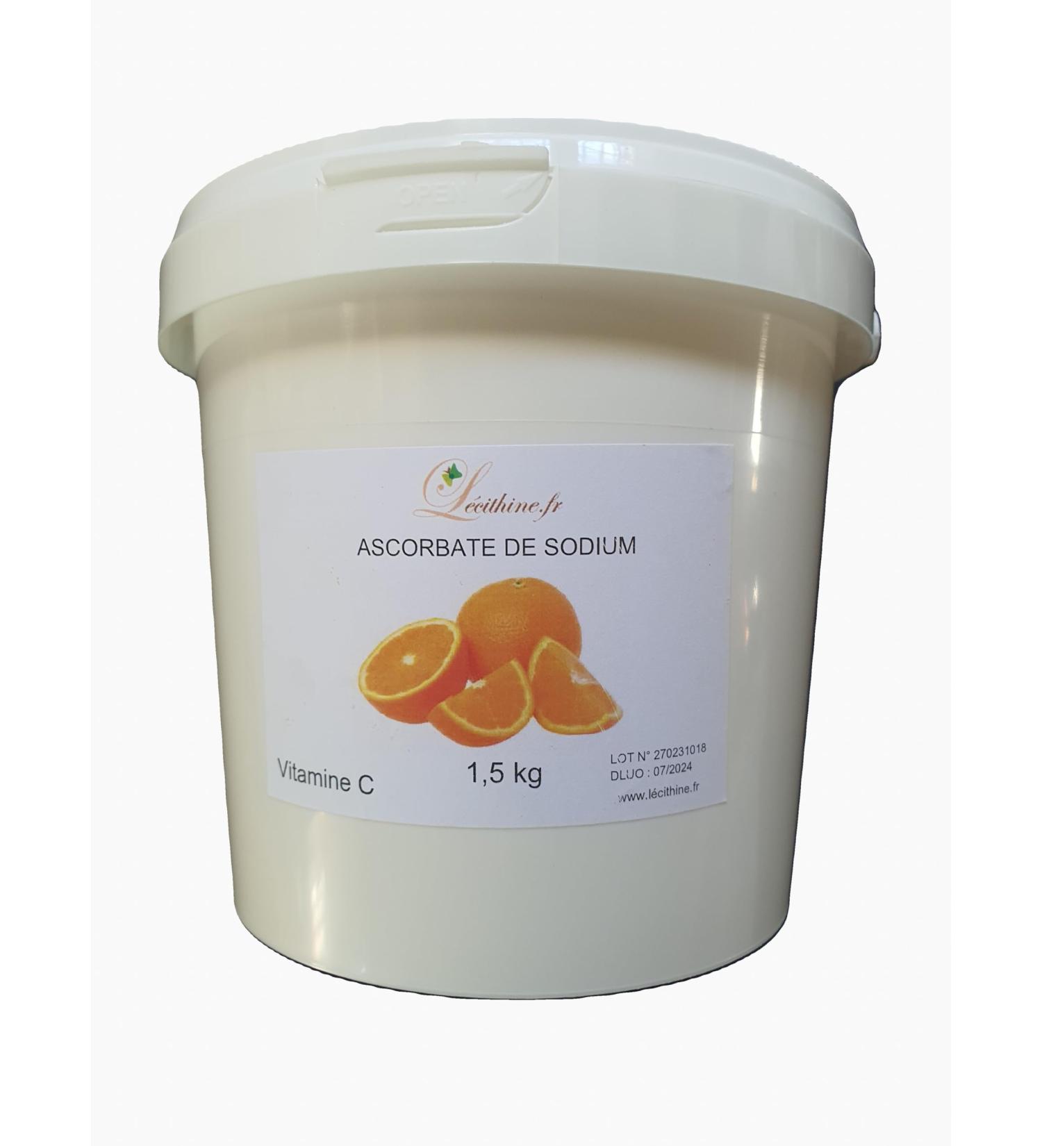 VITAMINE C ASCORBATE DE SODIUM EN POUDRE POT DE 1 5 Kg PORT GRATUIT