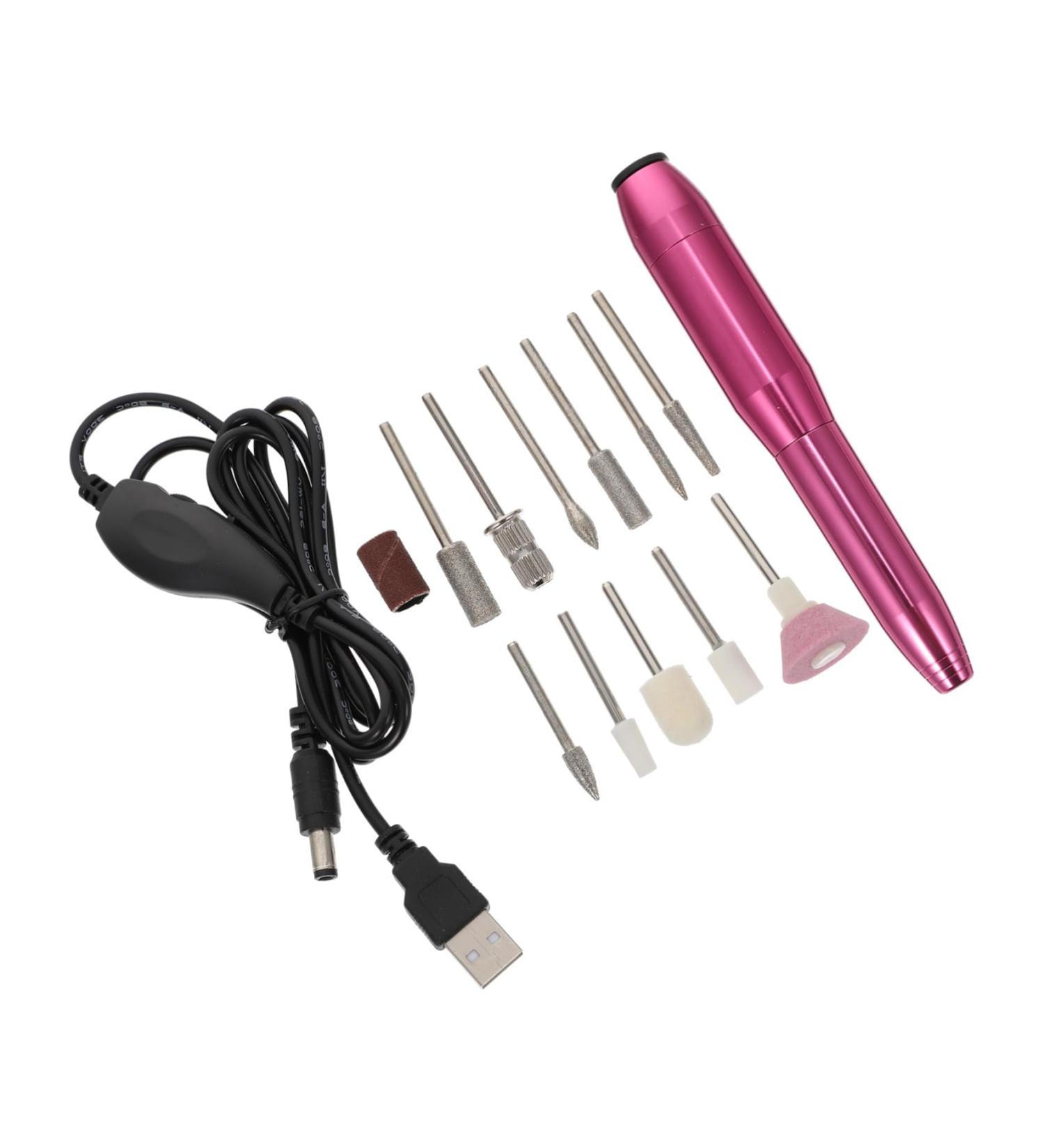 Ipetboom 1set Nail Polisher Kit De Manicura Nails Tools Maquina De Nail Polishing Kit Manicure Kit Nail Electric Manicure Tools Nail Art Tools Aluminum Nail Pedicure 13x2.5cm Rosy - Buy Online on GoSupps.com