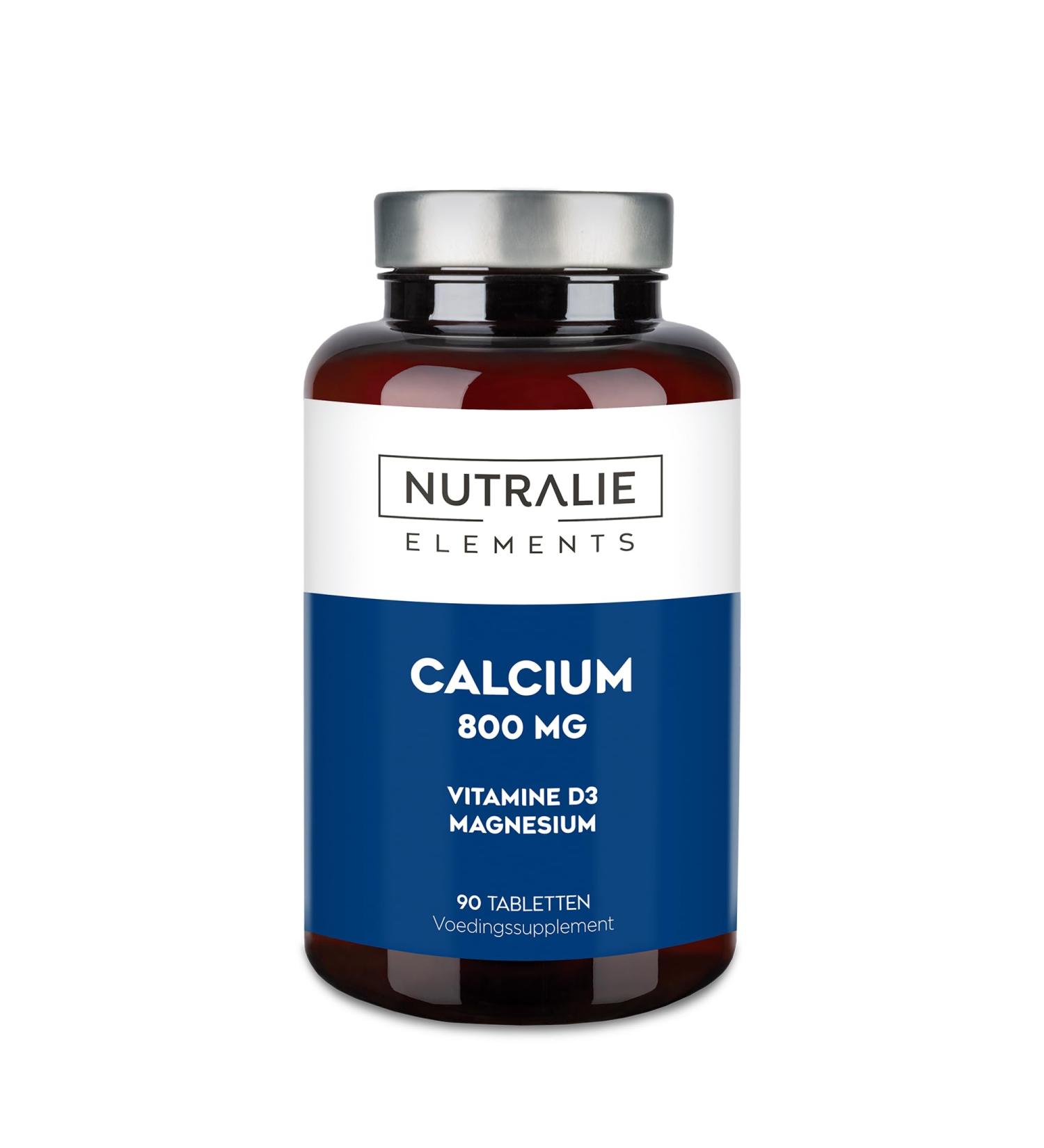 Calcium Magnesium Vitamin D 800mg Calcium Carbonate Bones Teeth and Muscles Calcium Supplement with Magnesium and Cholecalciferol 90 Vegan Tablets Calcium Elements Nutralie - Buy Online on GoSupps.com